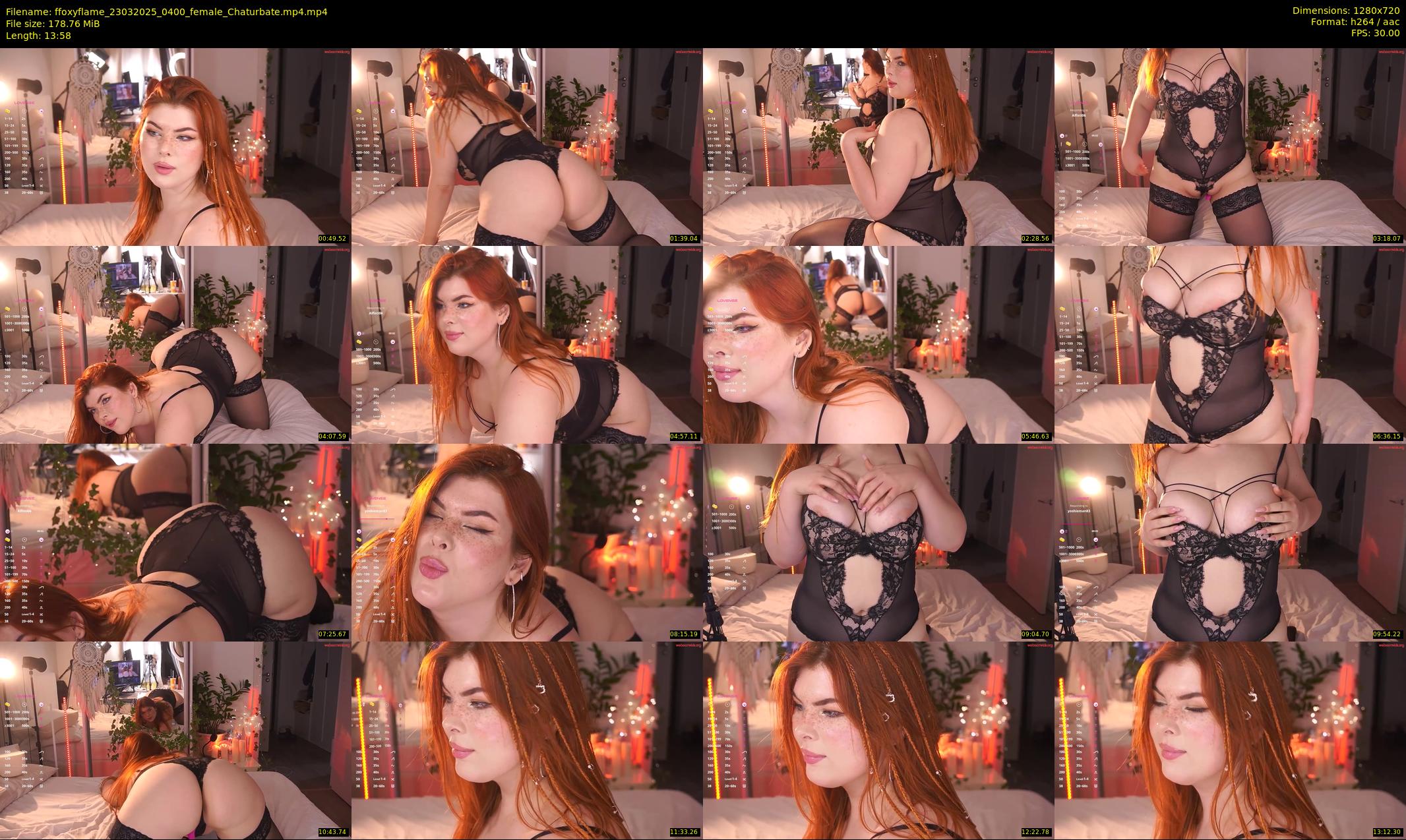 ffoxyflame — 14 minute Chaturbate female cam show recording, 720p, Mar 23, 2025