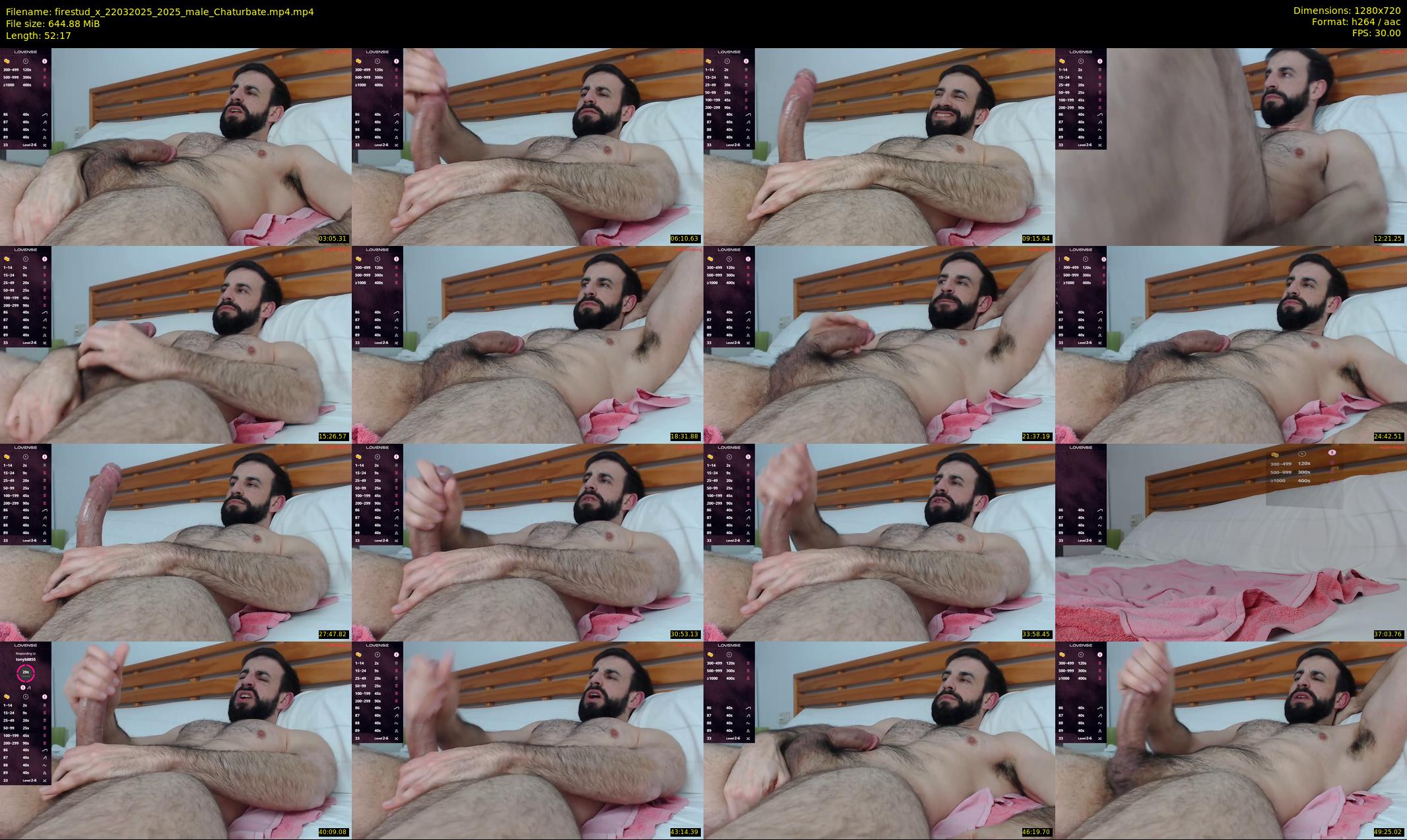 firestud_x — 53 minute Chaturbate male cam show recording, 720p, Mar 22, 2025