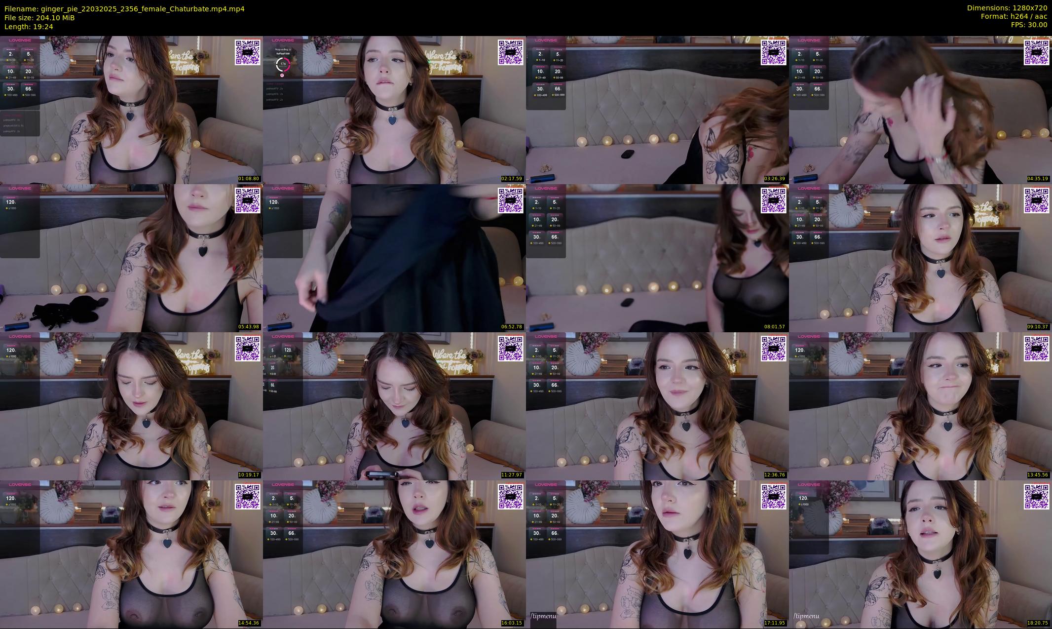 ginger_pie — 20 minute Chaturbate female cam show recording, 720p, Mar 22, 2025
