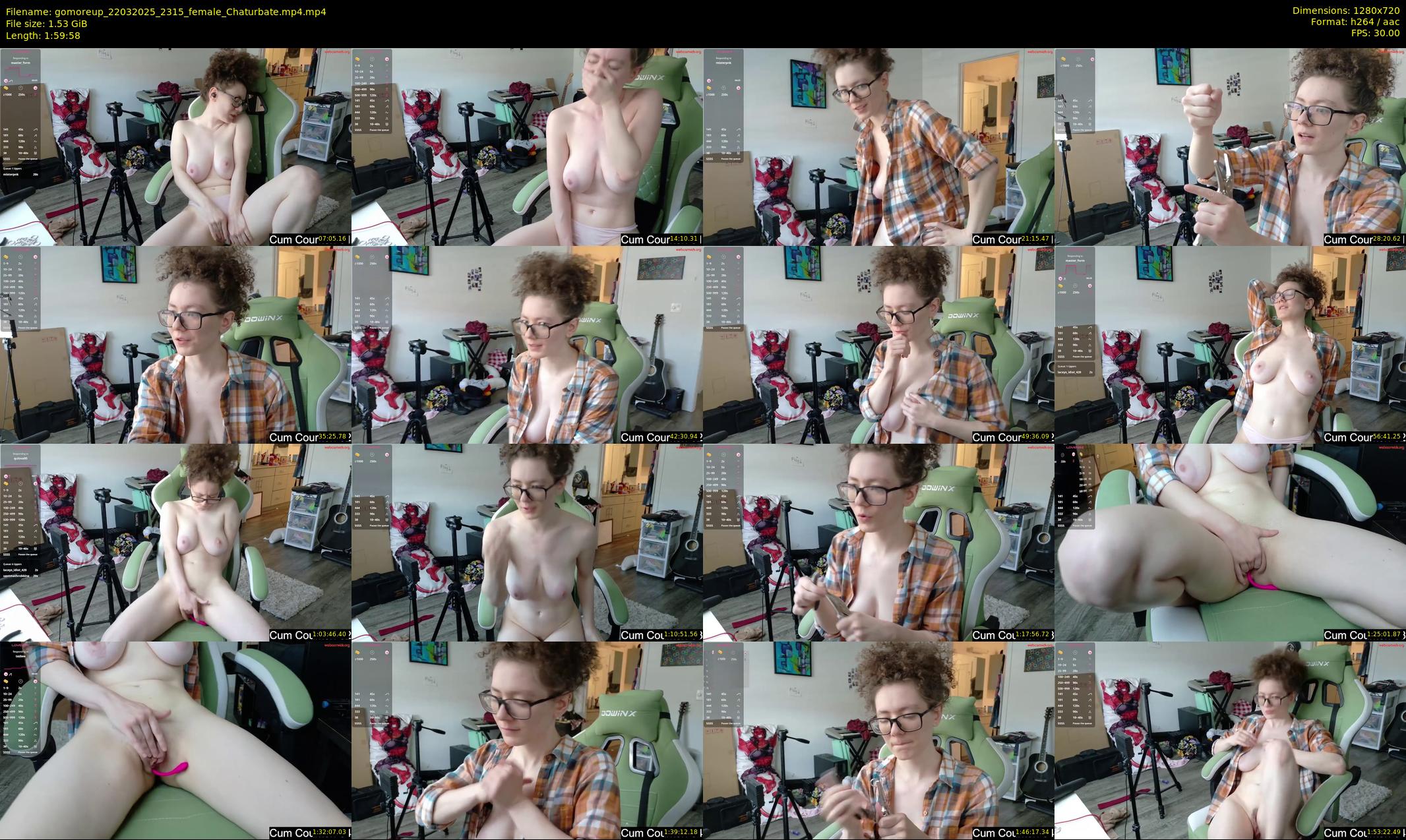 gomoreup — 120 minute Chaturbate female cam show recording, 720p, Mar 22, 2025