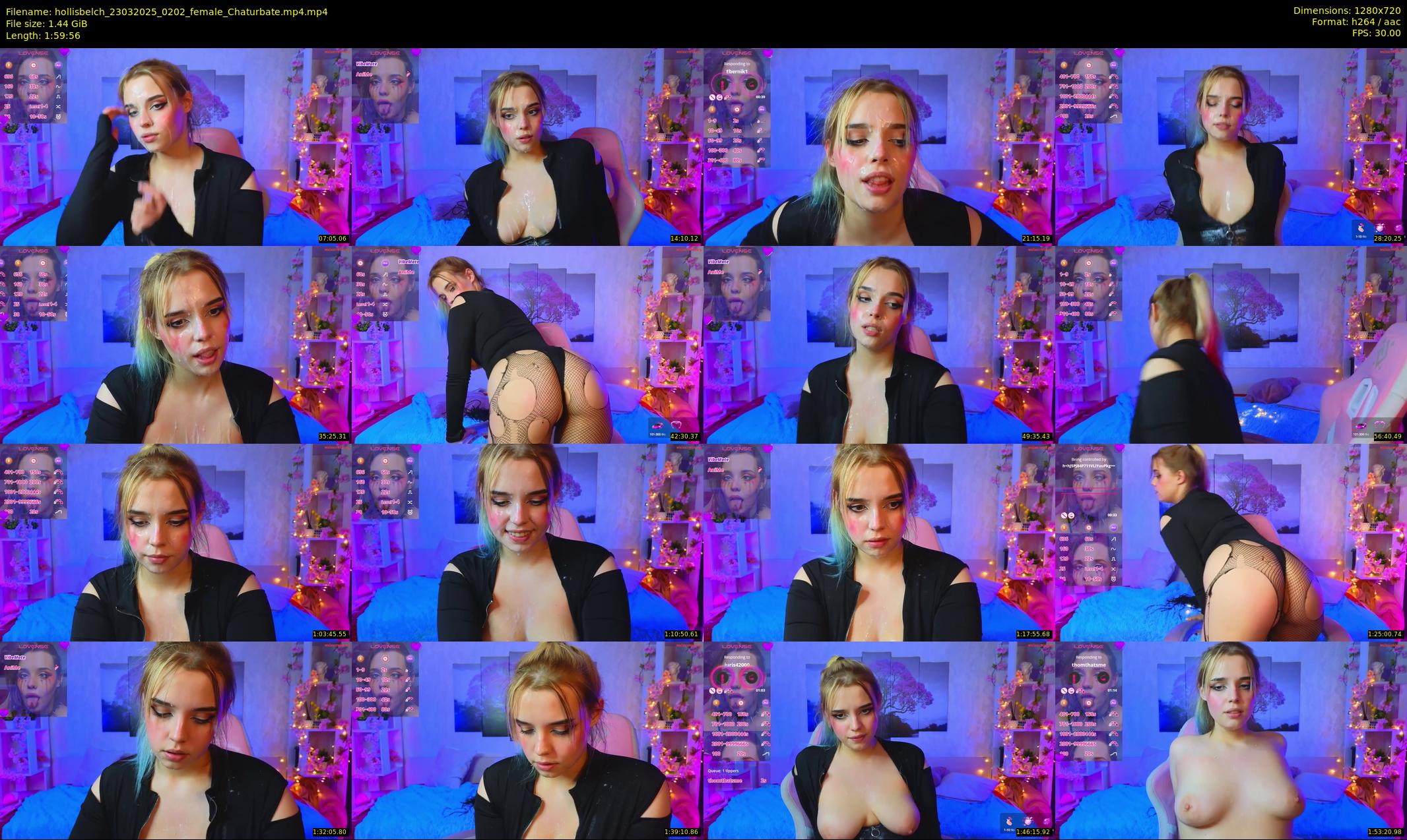 hollisbelch — 120 minute Chaturbate female cam show recording, 720p, Mar 23, 2025