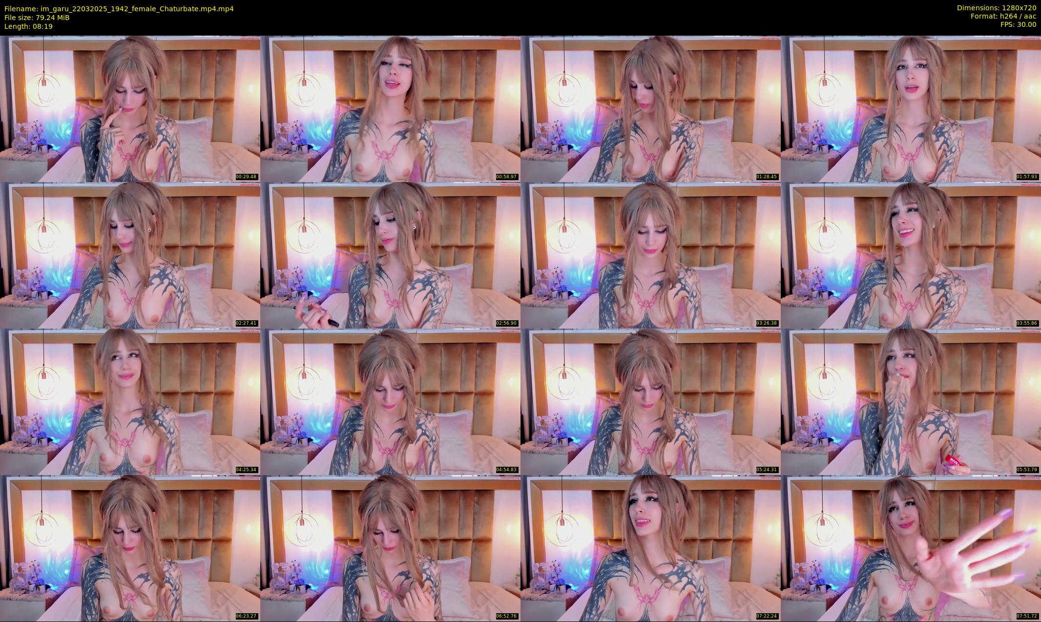 im_garu — 9 minute Chaturbate female cam show recording, 720p, Mar 22, 2025