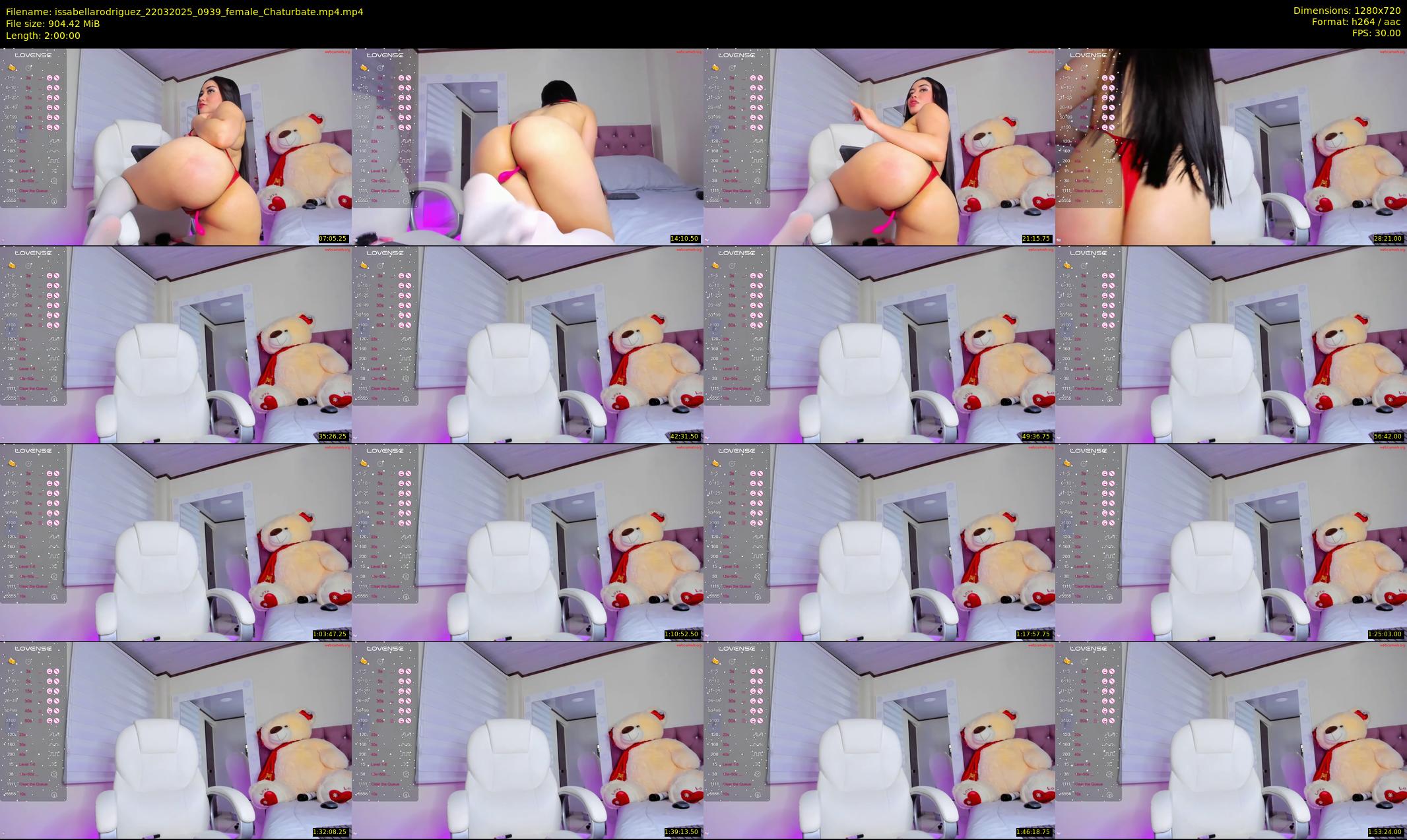 issabellarodriguez — 120 minute Chaturbate female cam show recording, 720p, Mar 22, 2025