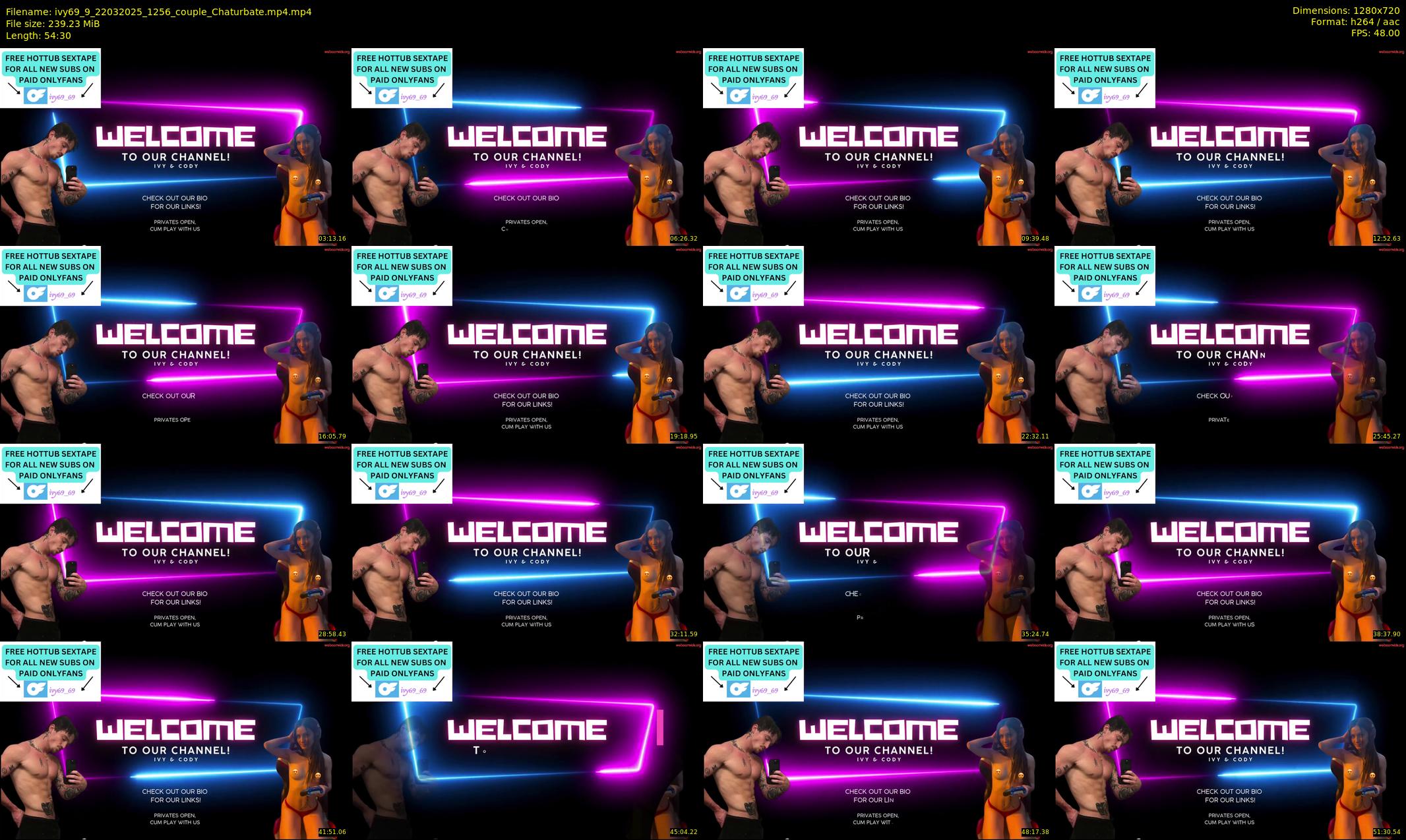 ivy69_9 — 55 minute Chaturbate couple cam show recording, 720p, Mar 22, 2025