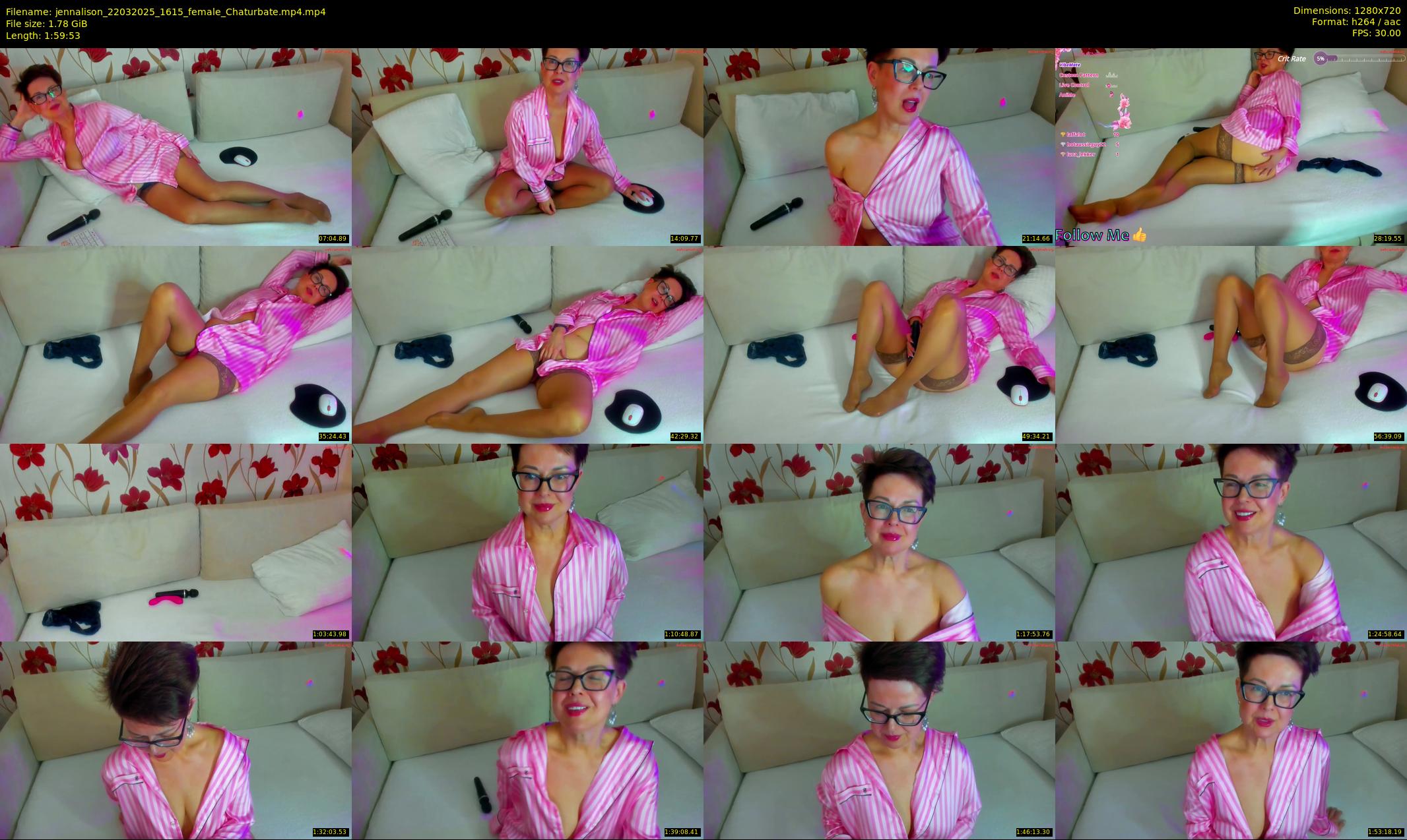 jennalison — 120 minute Chaturbate female cam show recording, 720p, Mar 22, 2025