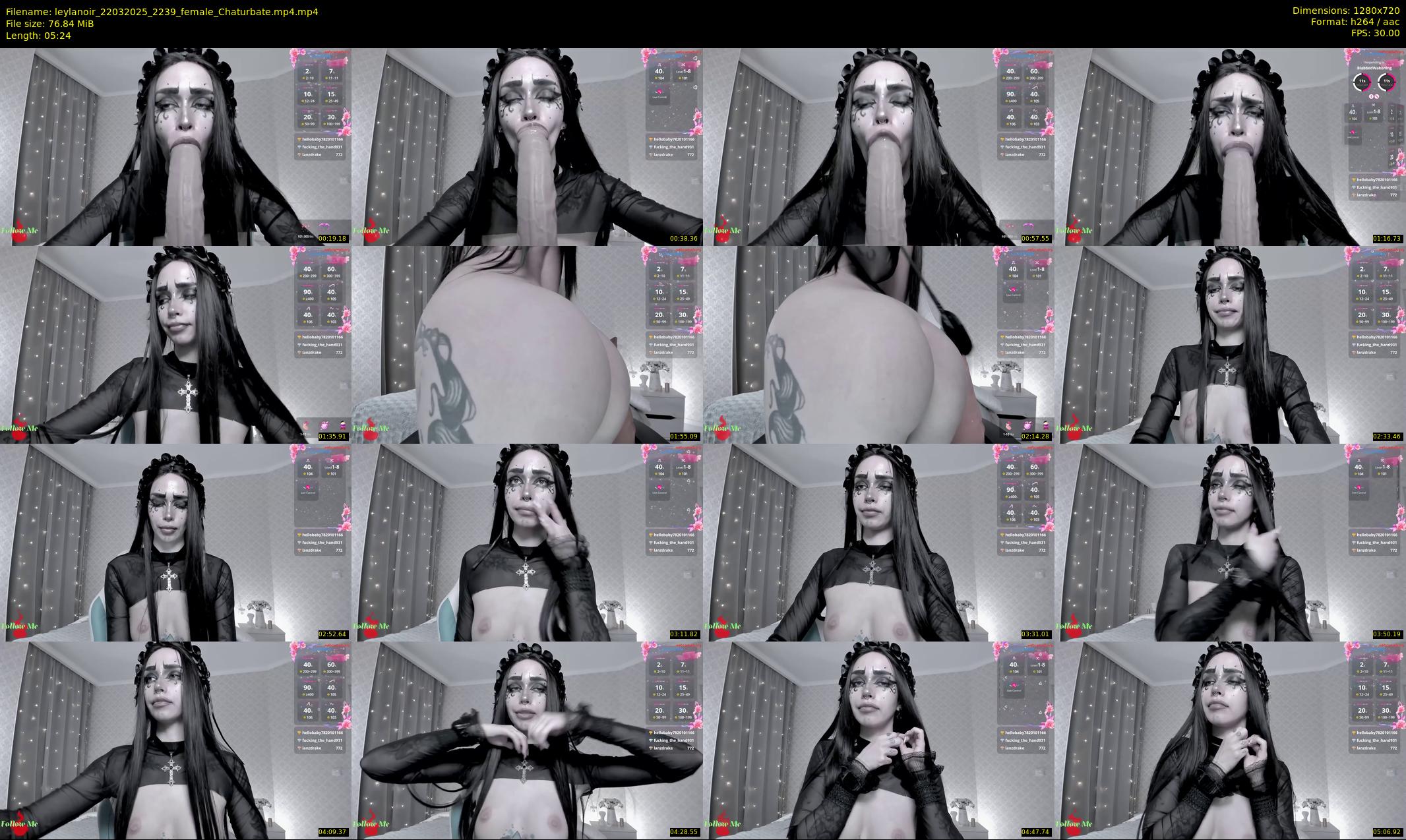 leylanoir — 6 minute Chaturbate female cam show recording, 720p, Mar 22, 2025