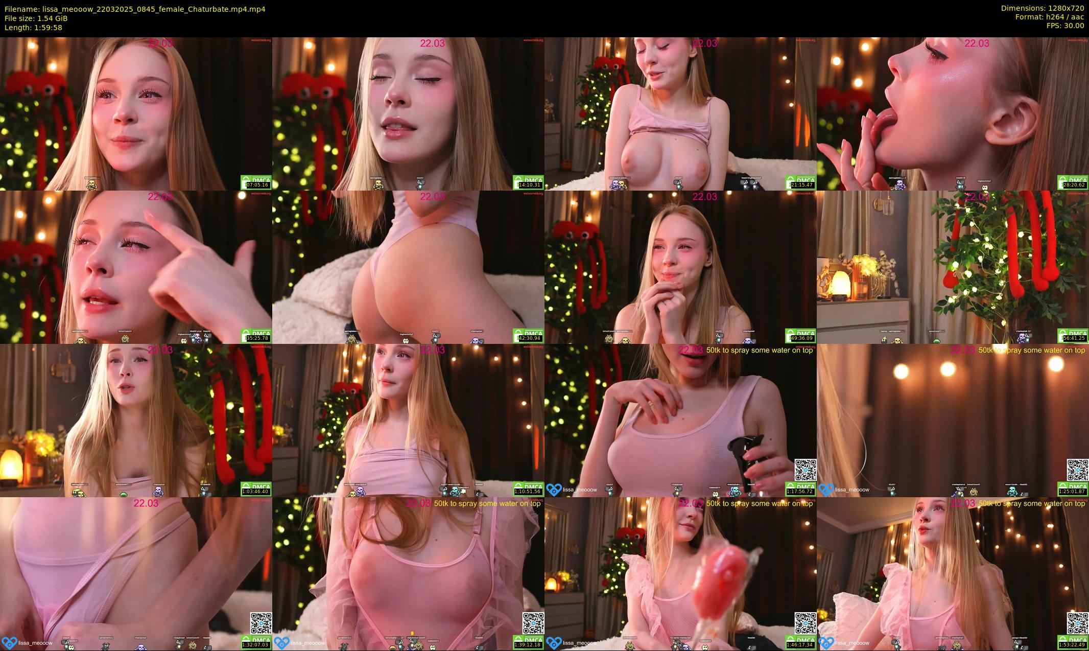 lissa_meooow — 120 minute Chaturbate female cam show recording, 720p, Mar 22, 2025