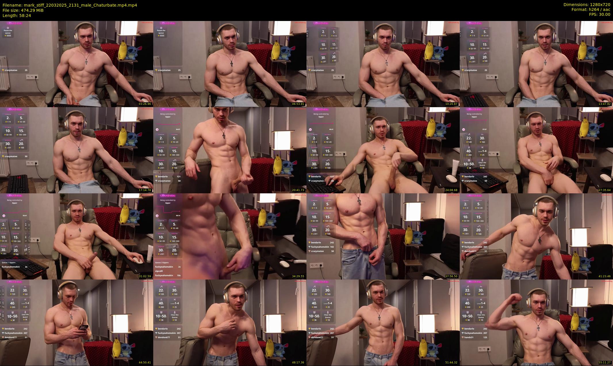 mark_stiff — 59 minute Chaturbate male cam show recording, 720p, Mar 22, 2025