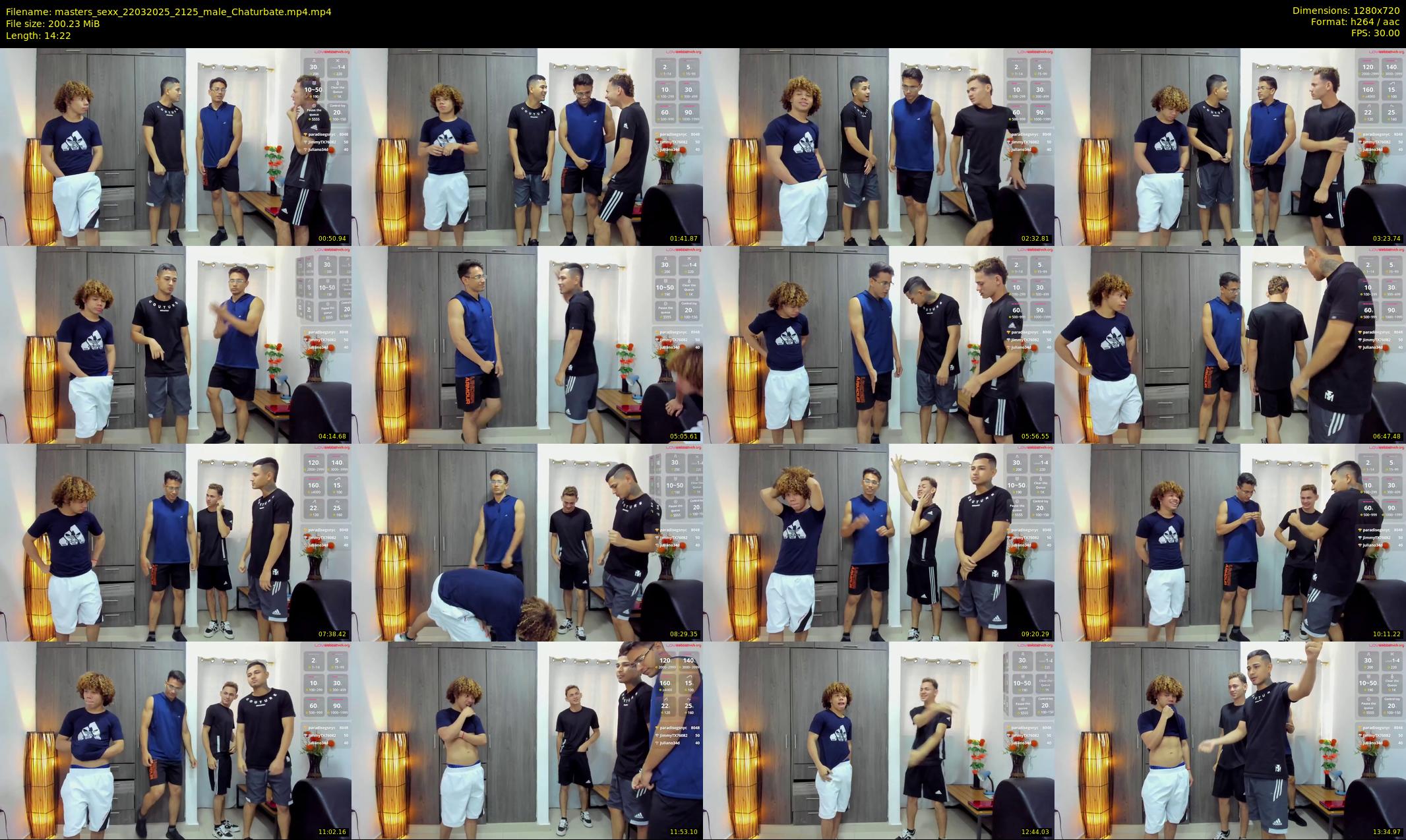 masters_sexx — 15 minute Chaturbate male cam show recording, 720p, Mar 22, 2025