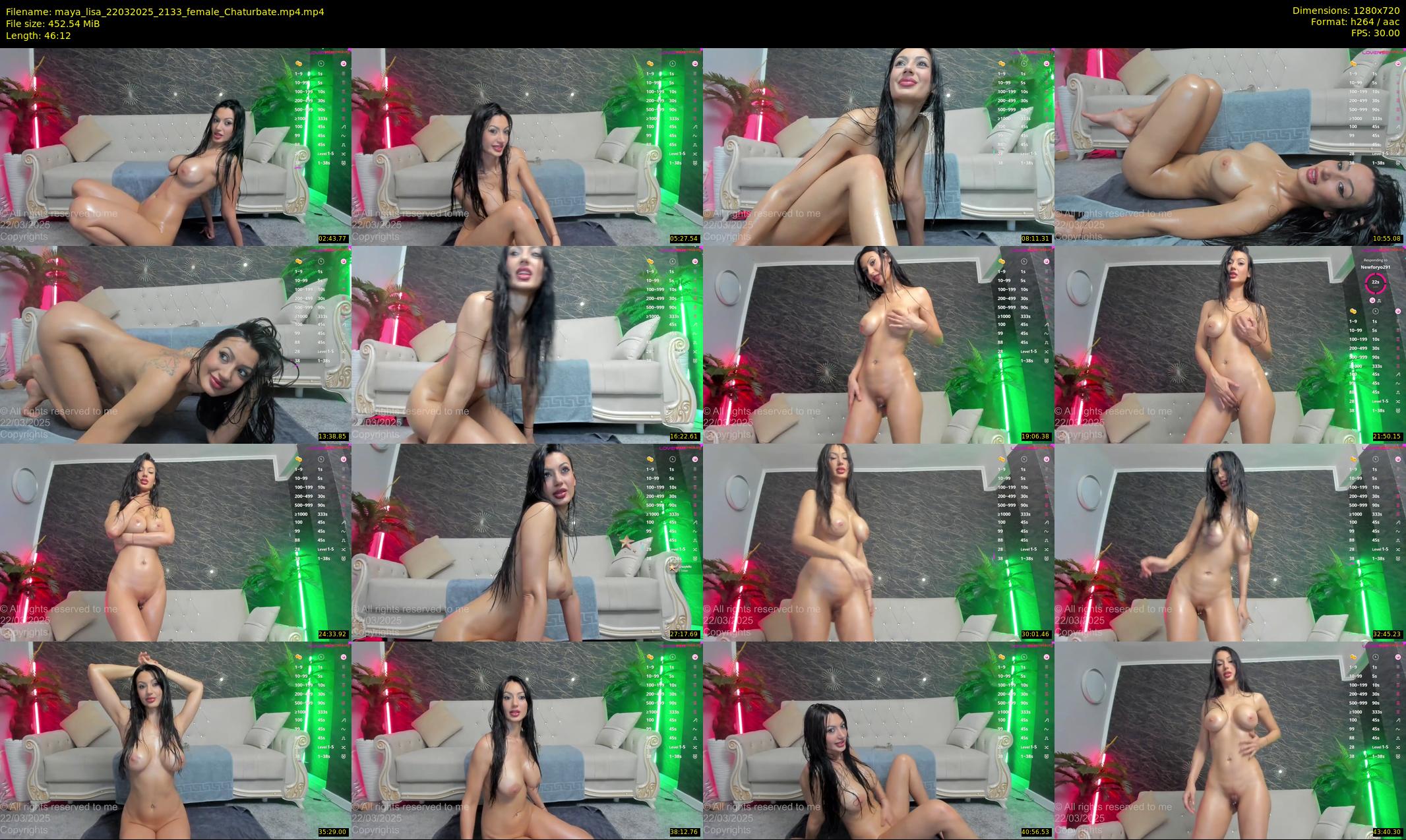 maya_lisa — 47 minute Chaturbate female cam show recording, 720p, Mar 22, 2025