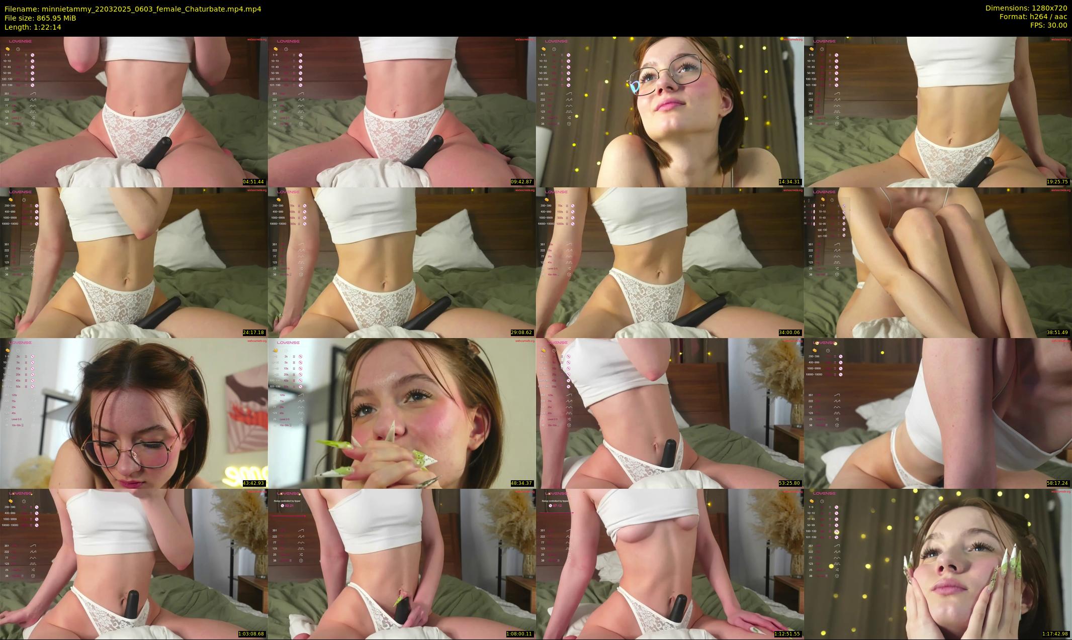 minnietammy — 83 minute Chaturbate female cam show recording, 720p, Mar 22, 2025