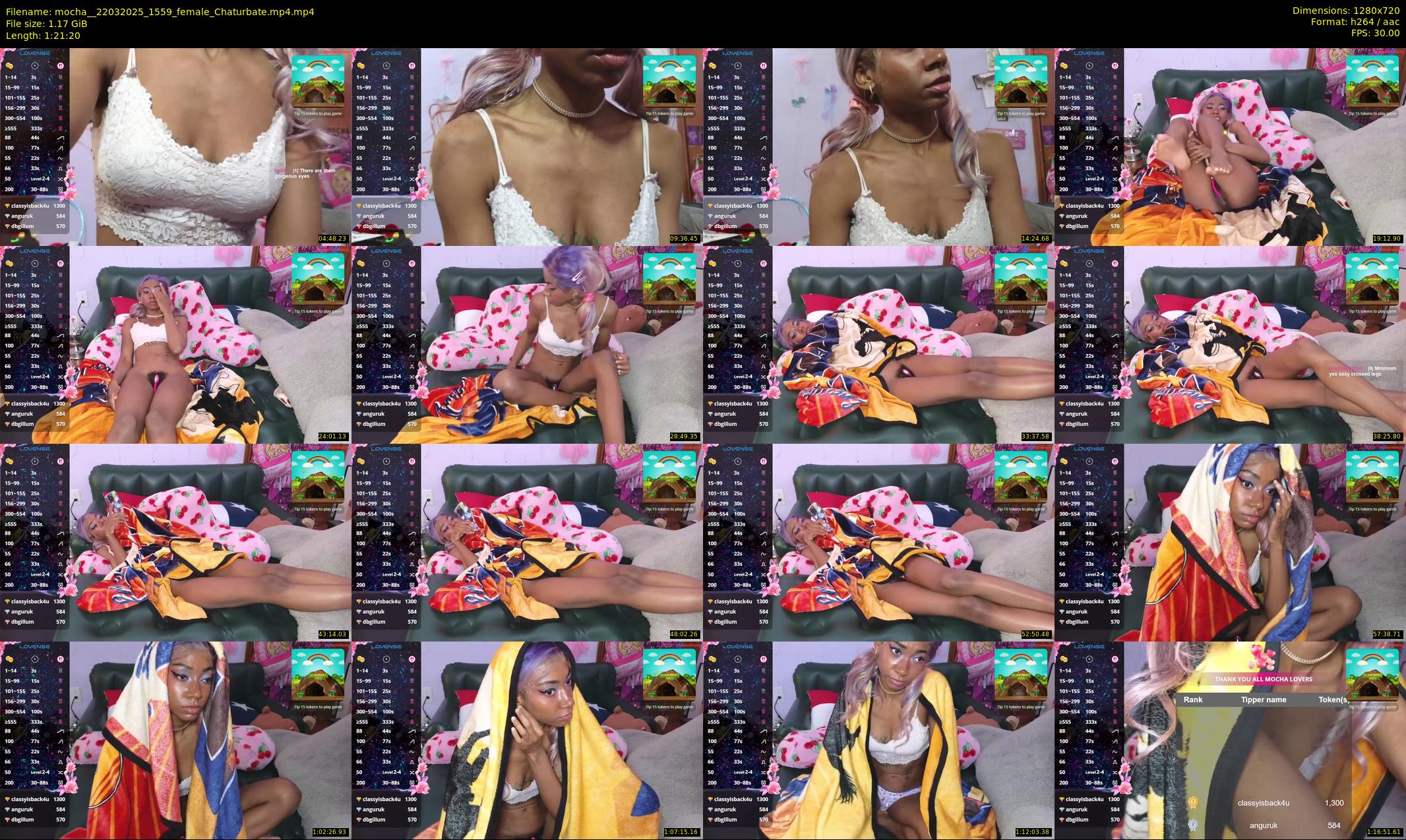 mocha_ — 82 minute Chaturbate female cam show recording, 720p, Mar 22, 2025