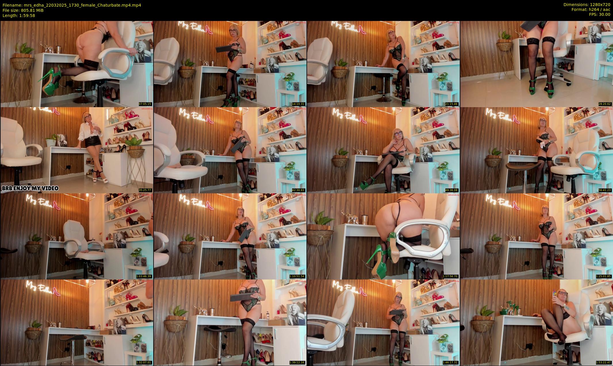mrs_edha — 120 minute Chaturbate female cam show recording, 720p, Mar 22, 2025