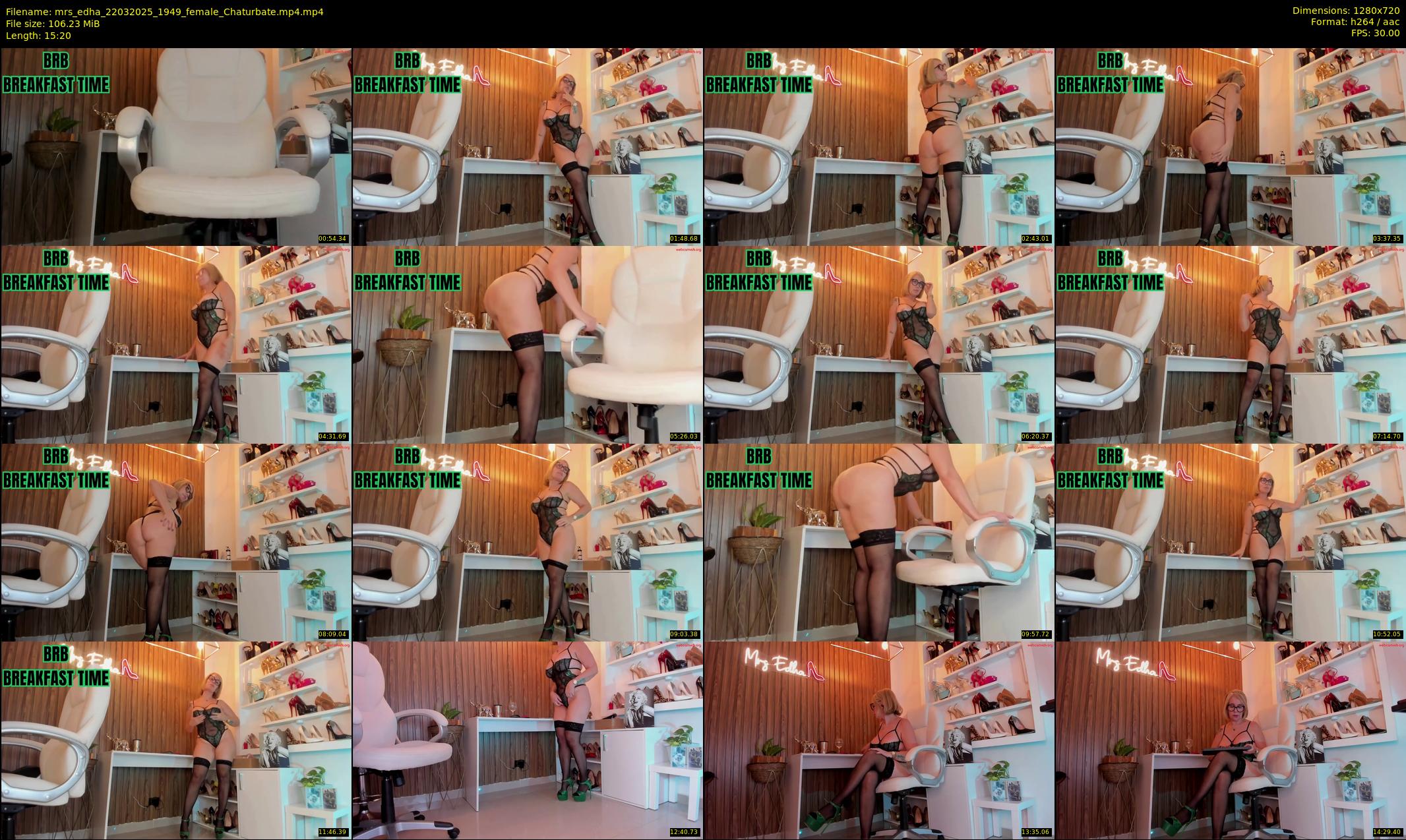 mrs_edha — 16 minute Chaturbate female cam show recording, 720p, Mar 22, 2025
