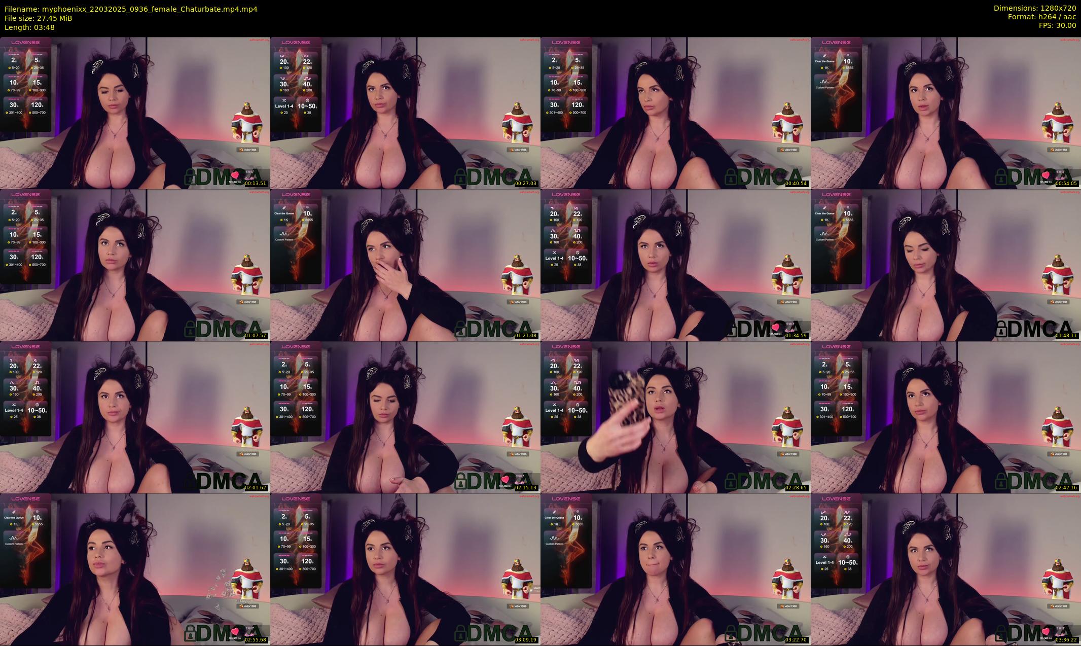 myphoenixx — 4 minute Chaturbate female cam show recording, 720p, Mar 22, 2025