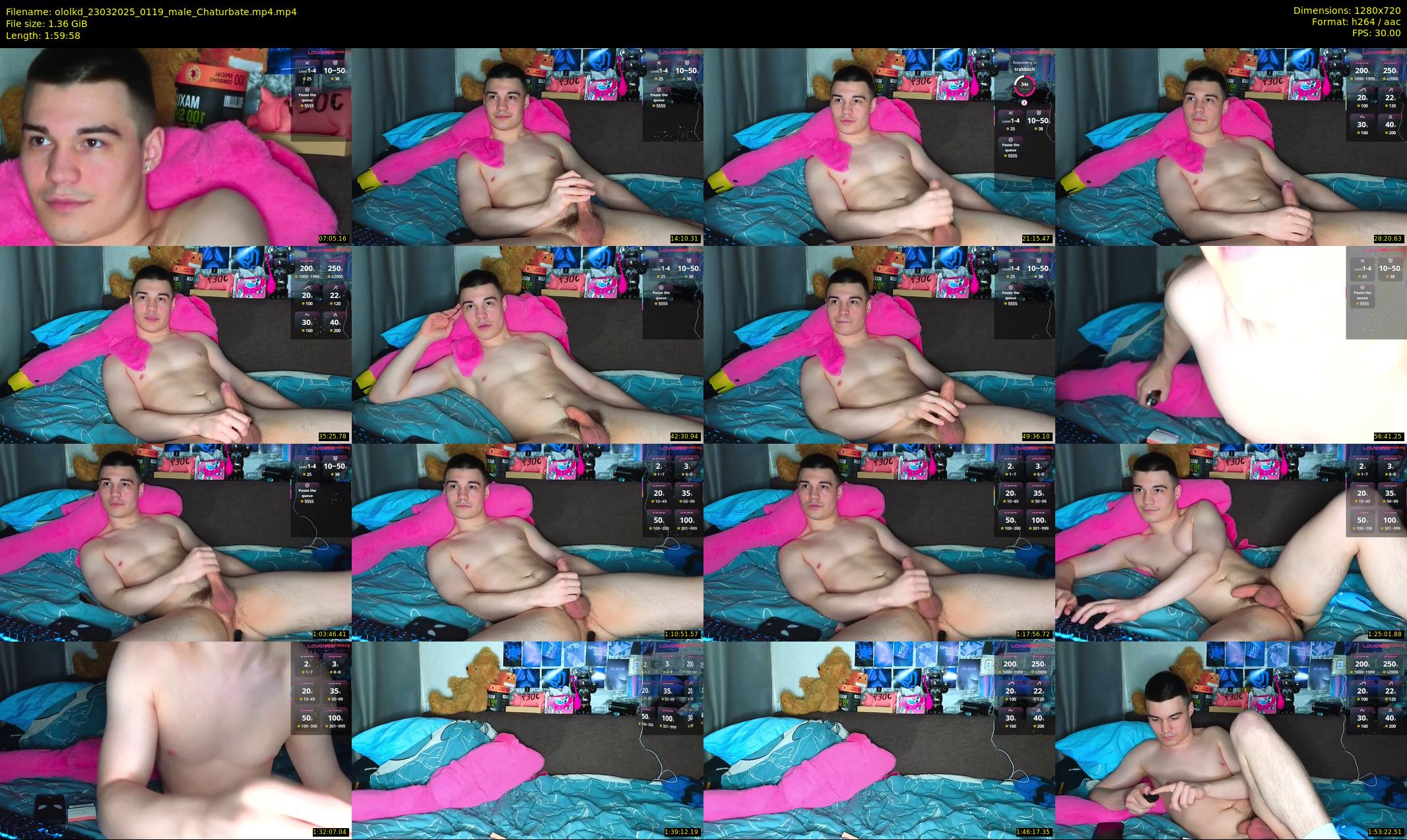 ololkd — 120 minute Chaturbate male cam show recording, 720p, Mar 23, 2025