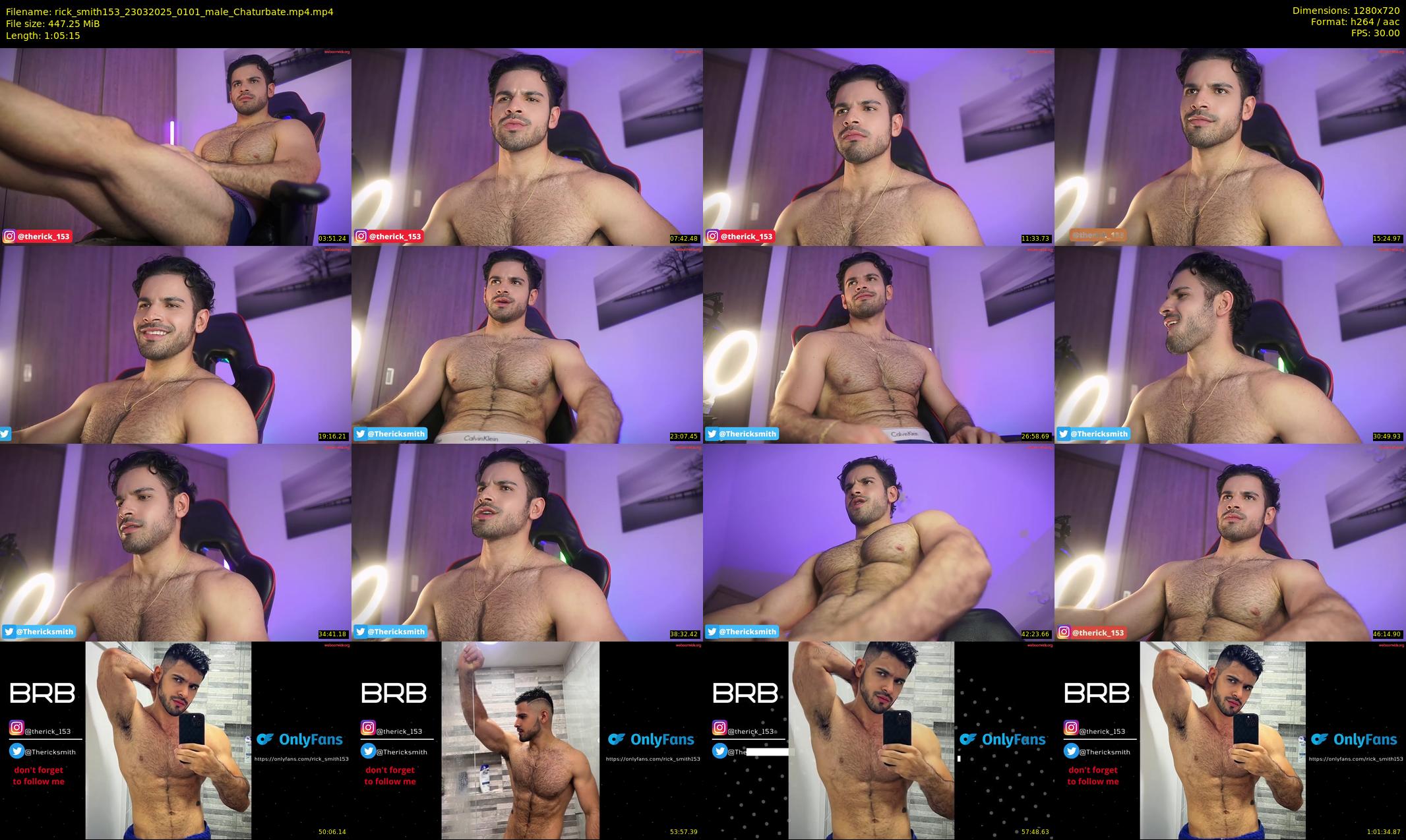 rick_smith153 — 66 minute Chaturbate male cam show recording, 720p, Mar 23, 2025