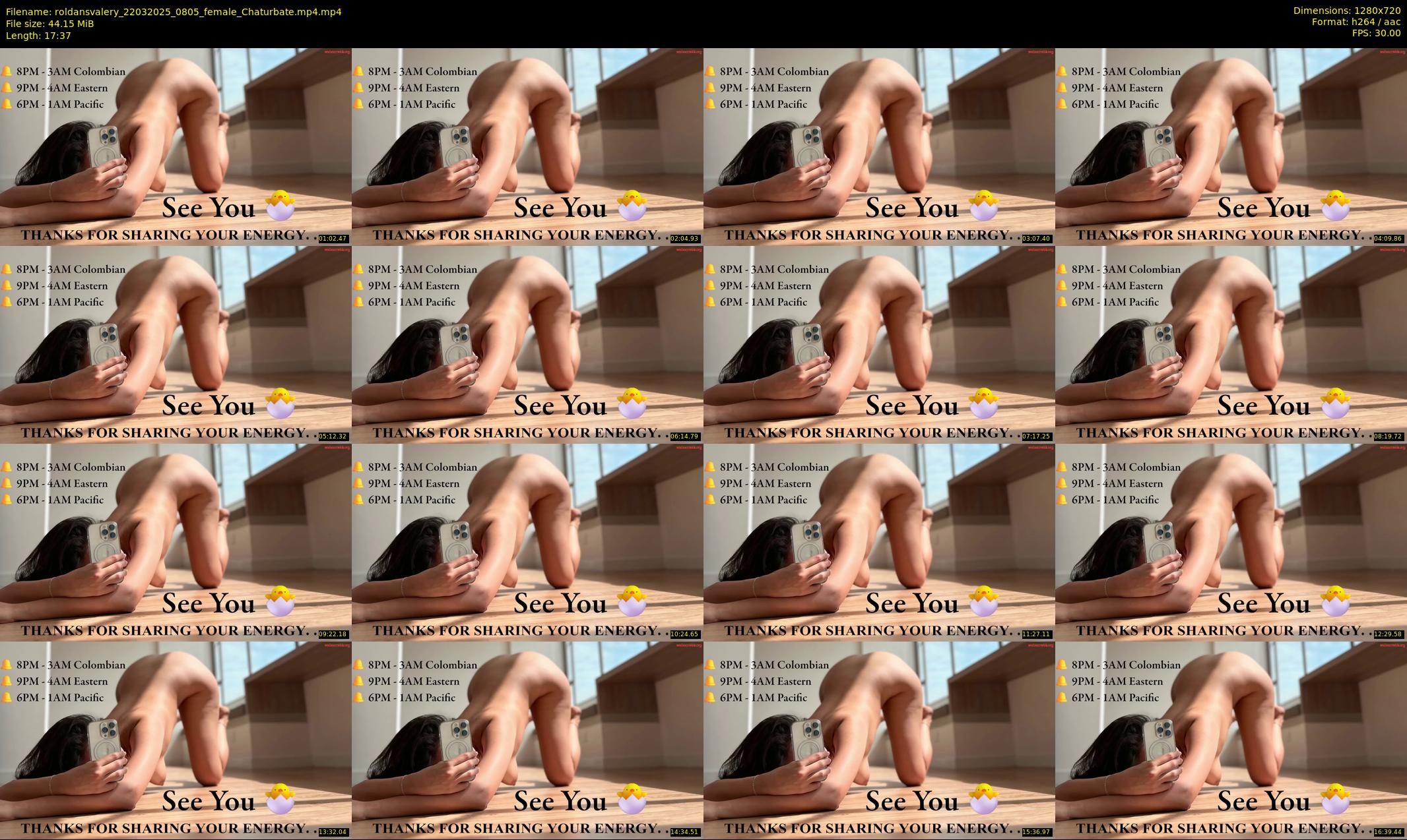 roldansvalery — 18 minute Chaturbate female cam show recording, 720p, Mar 22, 2025