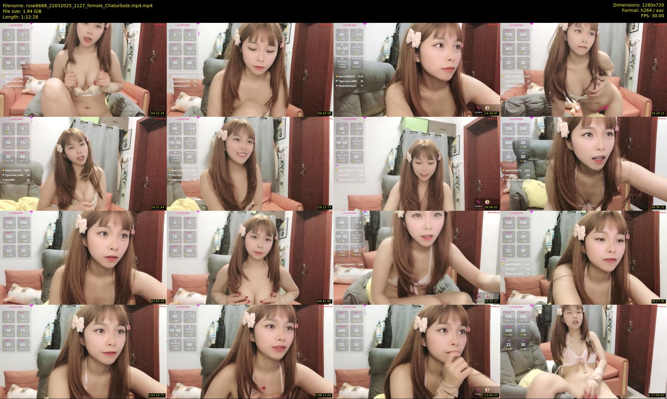 rose6688 — 83 minute Chaturbate female cam show recording, 720p, Mar 22, 2025