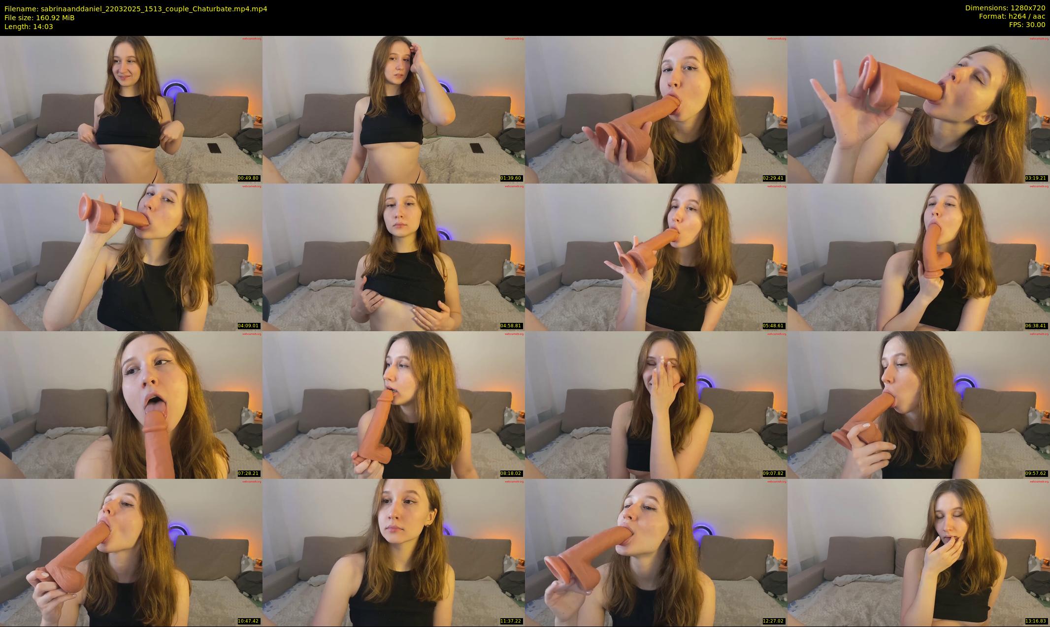 sabrinaanddaniel — 15 minute Chaturbate couple cam show recording, 720p, Mar 22, 2025