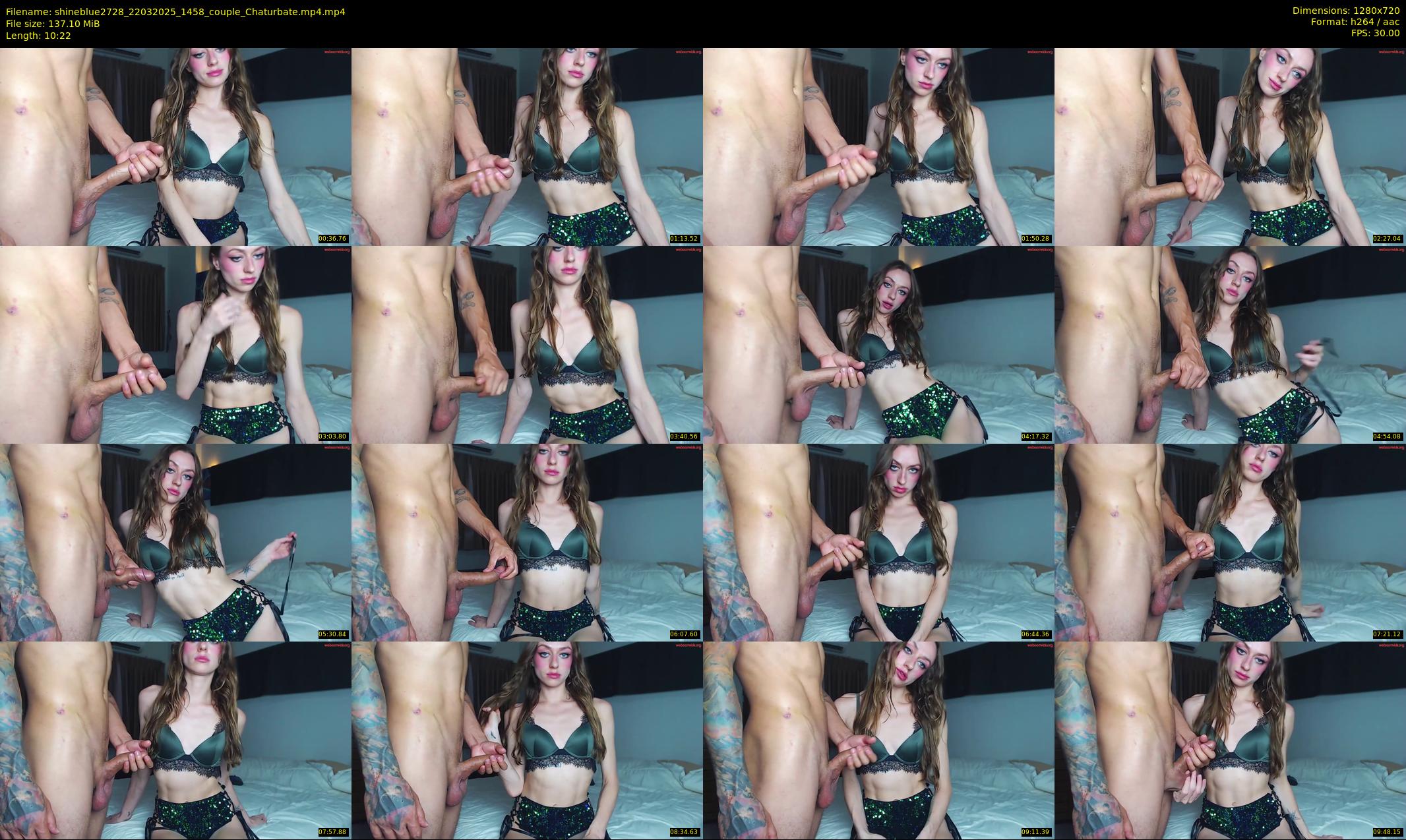 shineblue2728 — 11 minute Chaturbate couple cam show recording, 720p, Mar 22, 2025