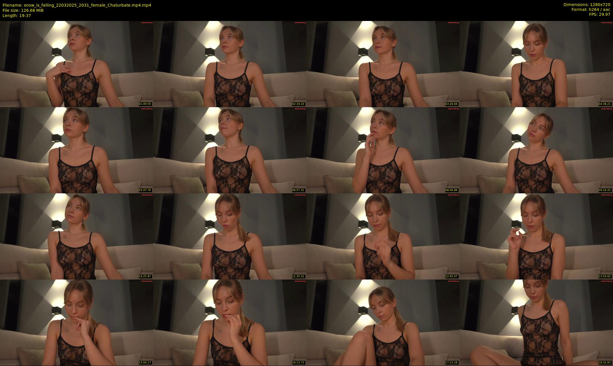 snow_is_falling — 20 minute Chaturbate female cam show recording, 720p, Mar 22, 2025
