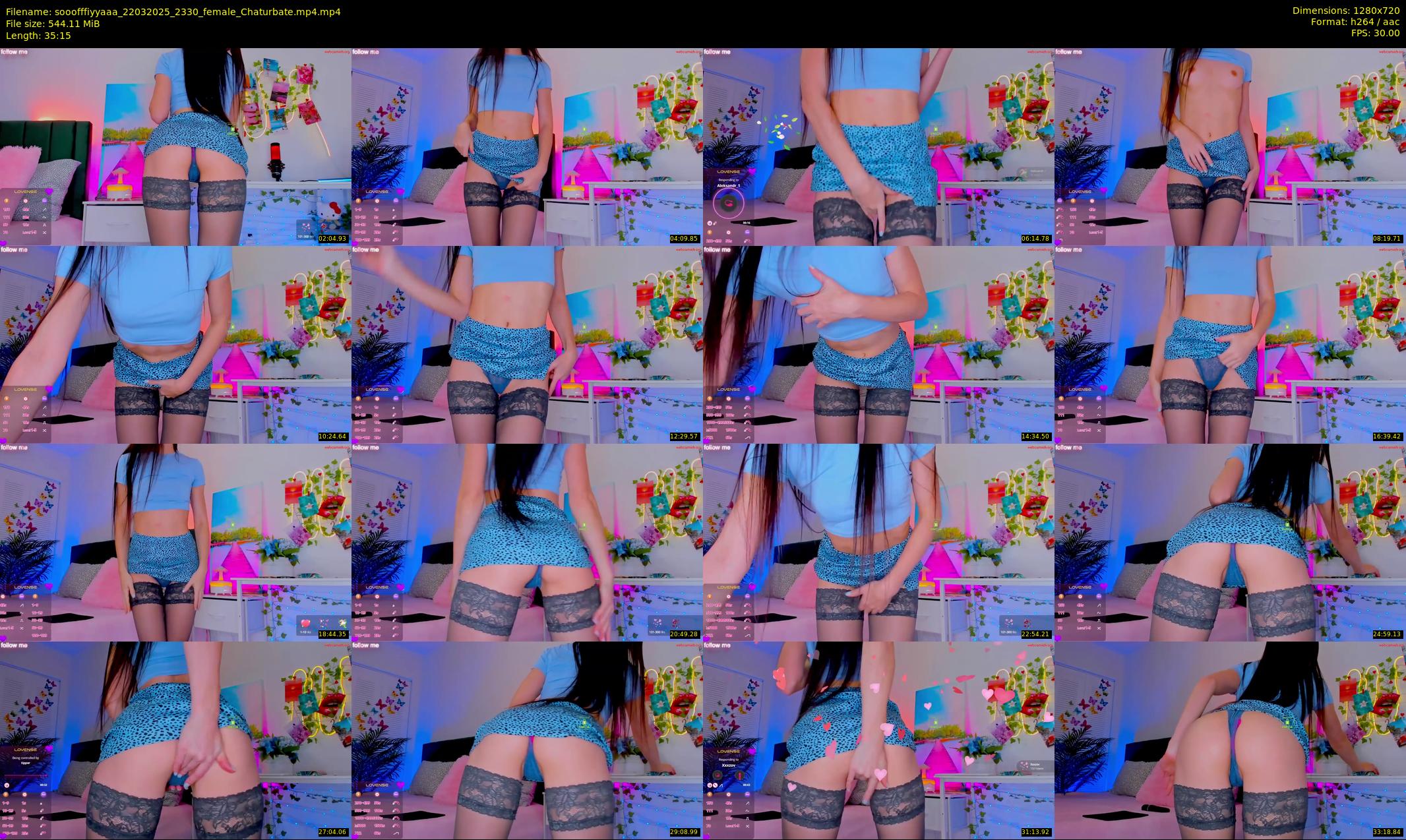 sooofffiyyaaa — 36 minute Chaturbate female cam show recording, 720p, Mar 22, 2025