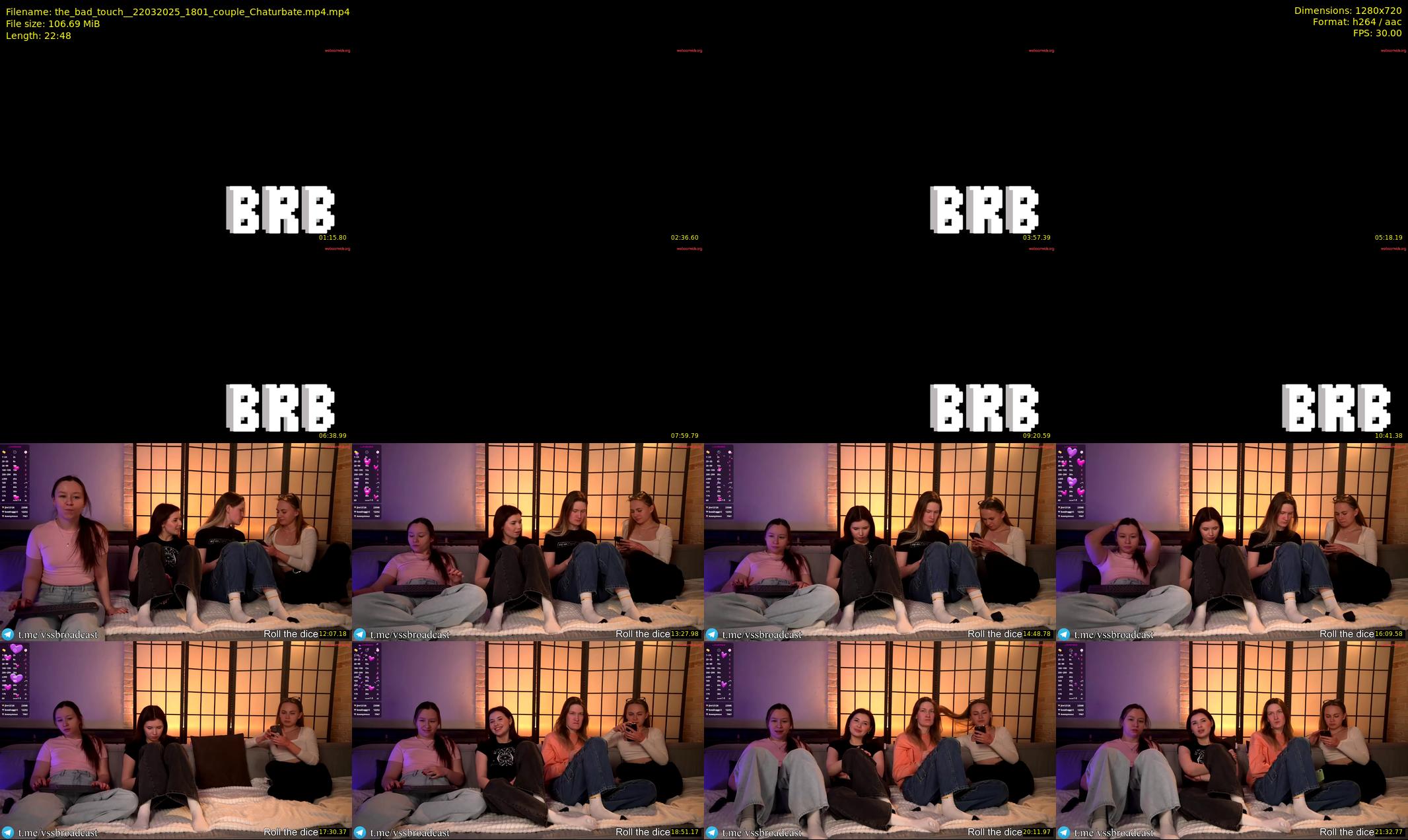 the_bad_touch_ — 23 minute Chaturbate couple cam show recording, 720p, Mar 22, 2025