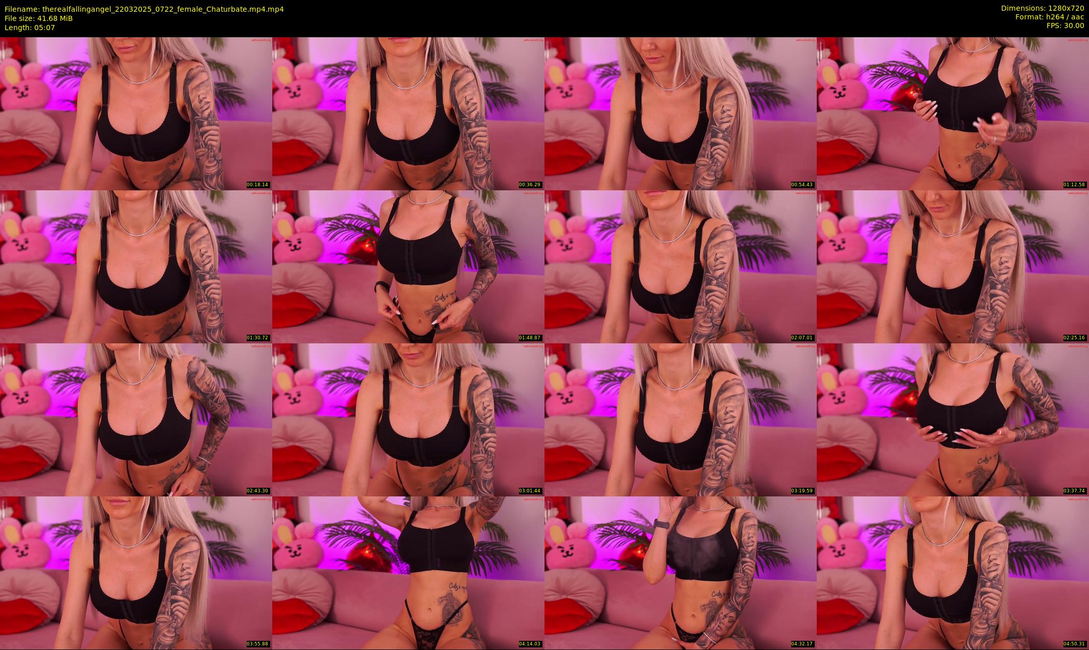 therealfallingangel — 6 minute Chaturbate female cam show recording, 720p, Mar 22, 2025