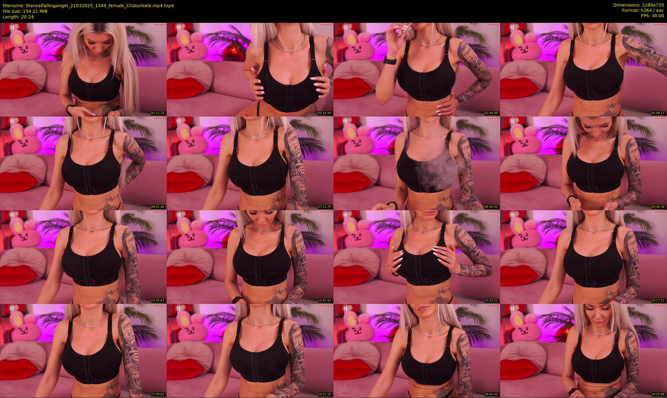 therealfallingangel — 21 minute Chaturbate female cam show recording, 720p, Mar 22, 2025