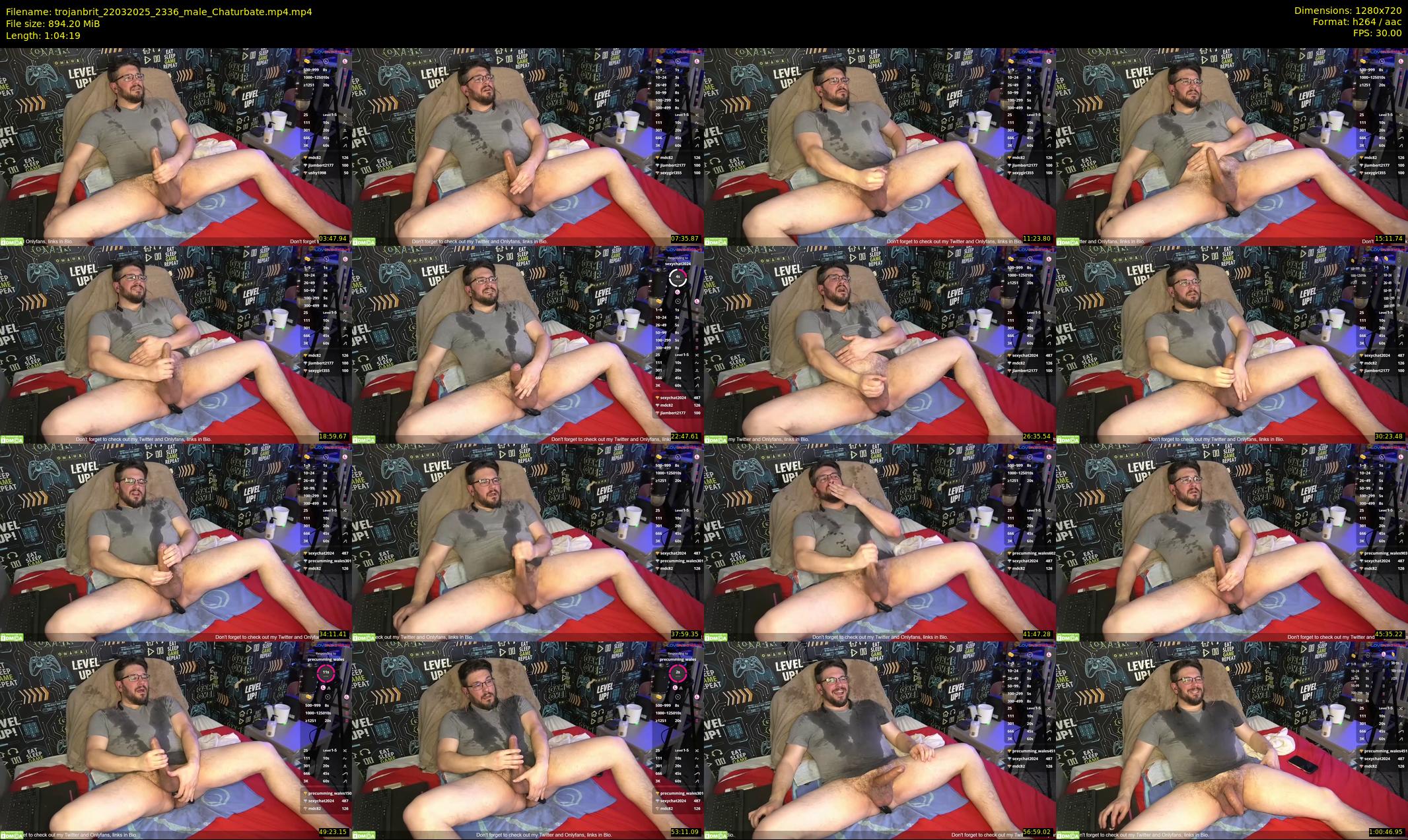 trojanbrit — 65 minute Chaturbate male cam show recording, 720p, Mar 22, 2025