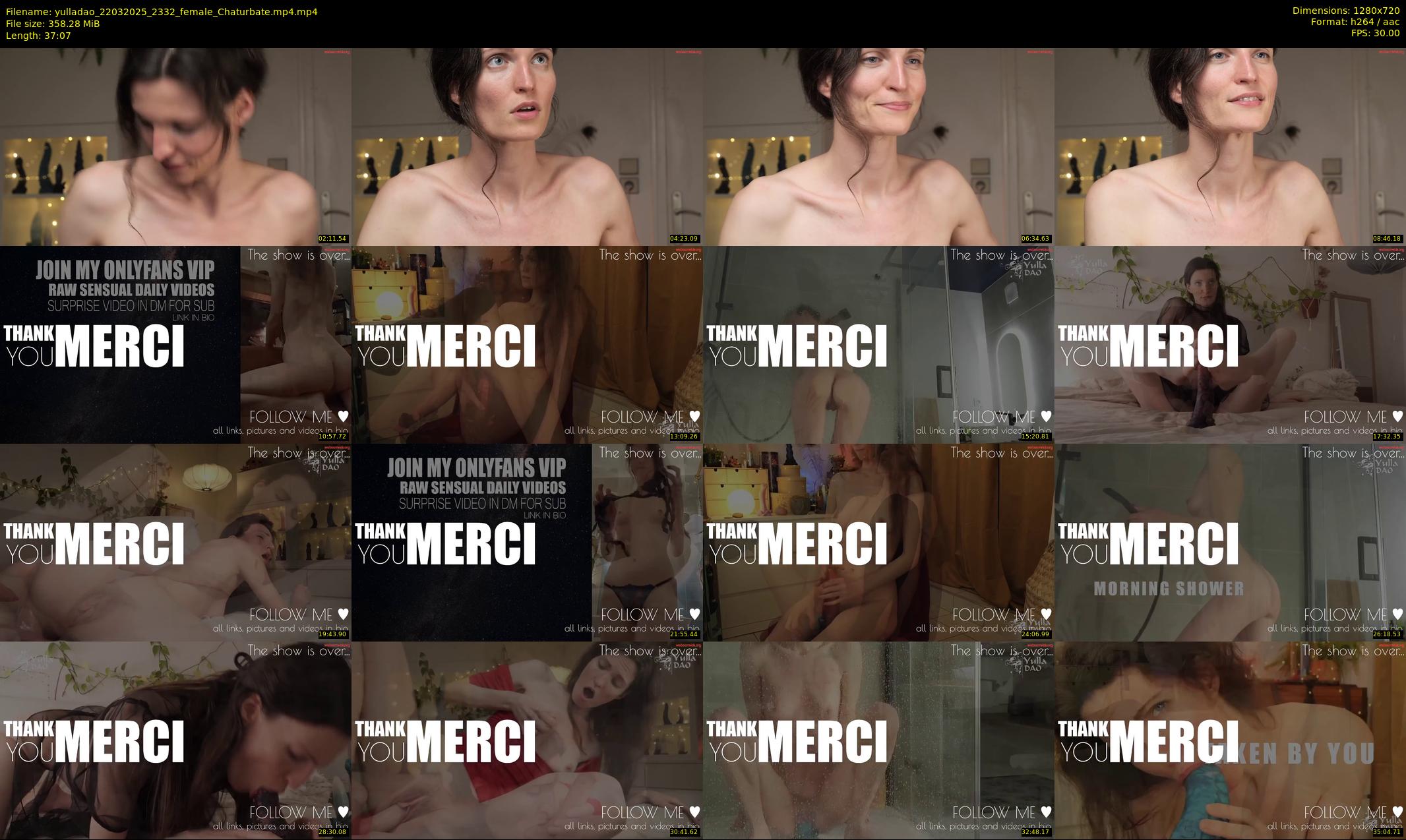yulladao — 38 minute Chaturbate female cam show recording, 720p, Mar 22, 2025