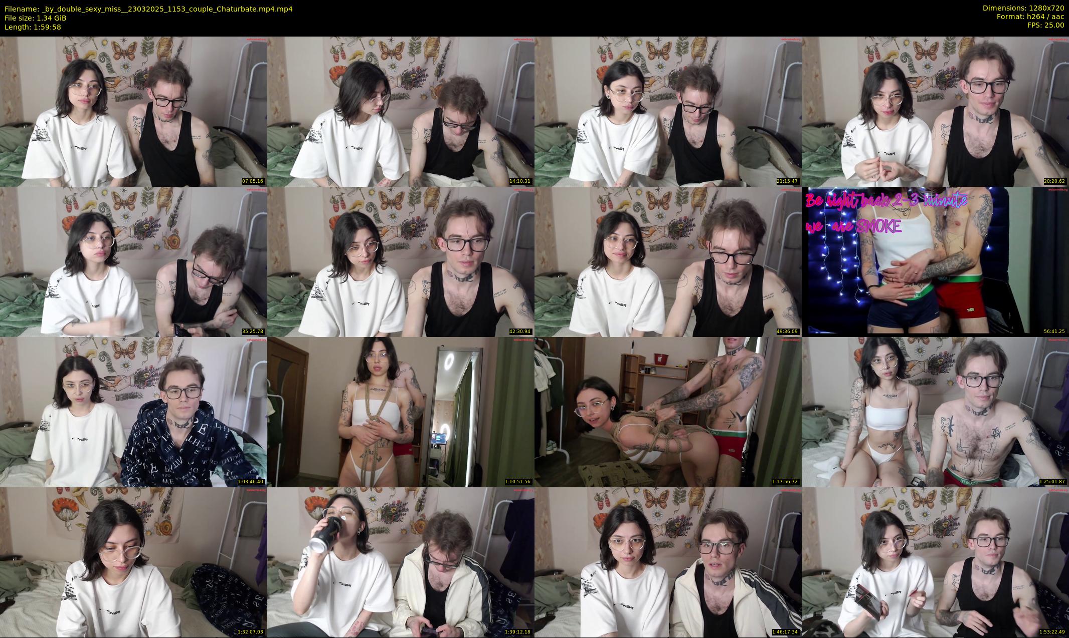 _by_double_sexy_miss_ — 120 minute Chaturbate couple cam show recording, 720p, Mar 23, 2025