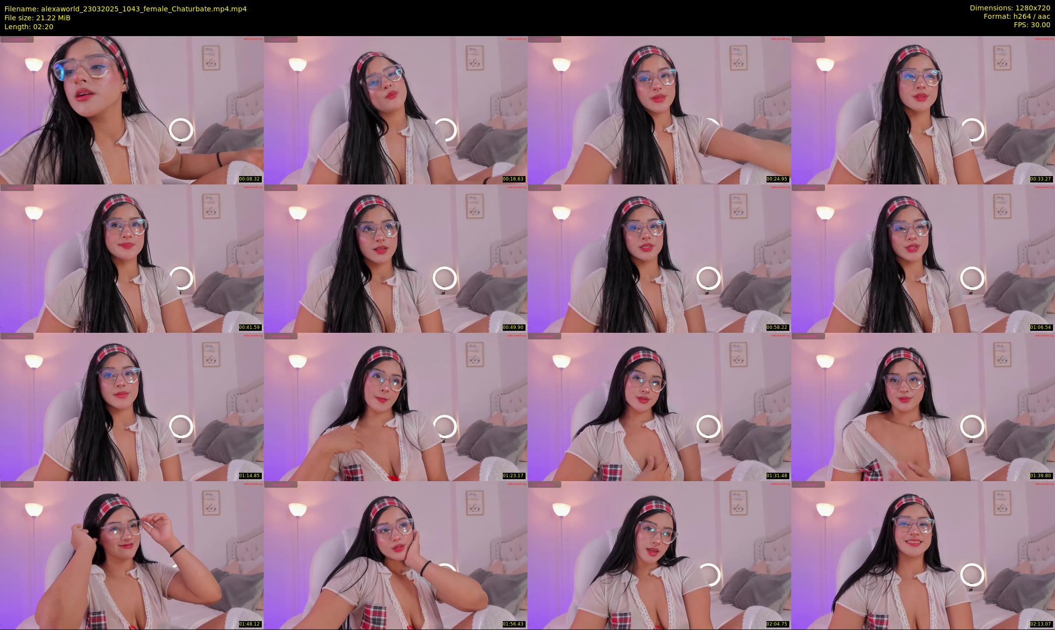 alexaworld — 3 minute Chaturbate female cam show recording, 720p, Mar 23, 2025