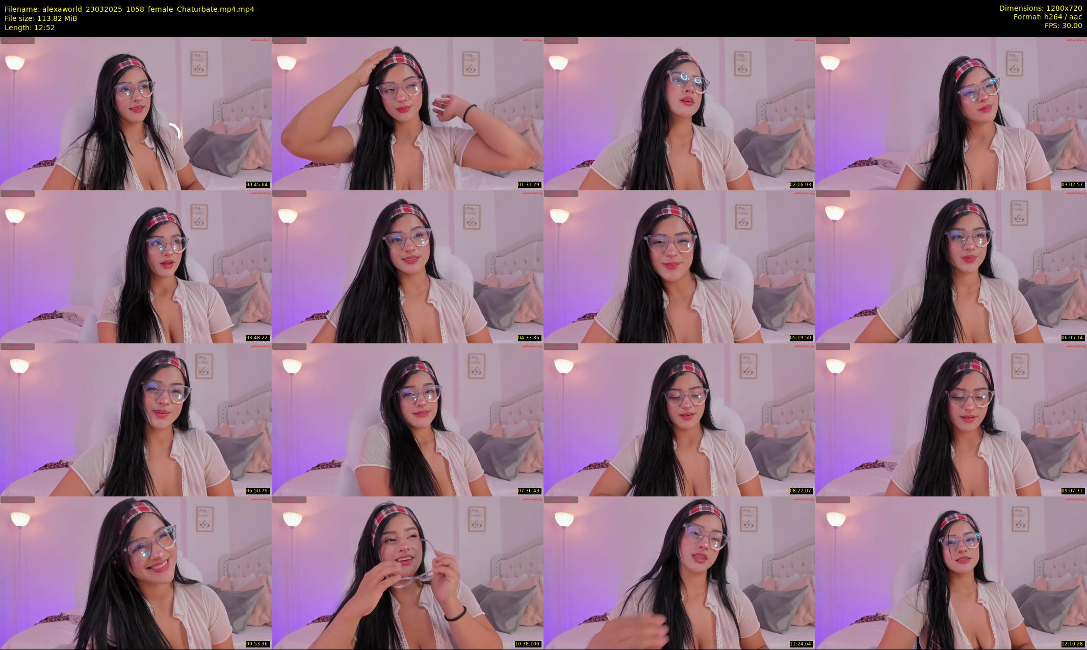 alexaworld — 13 minute Chaturbate female cam show recording, 720p, Mar 23, 2025