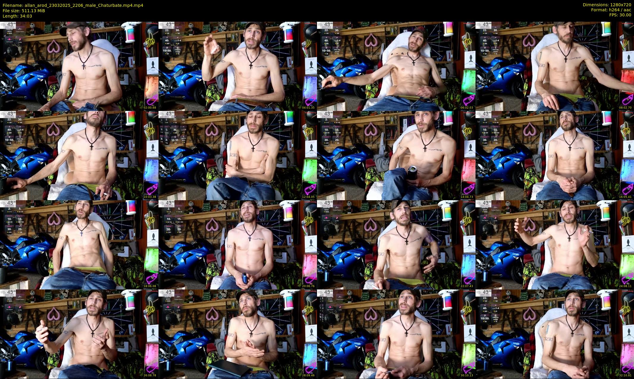 allan_arod — 35 minute Chaturbate male cam show recording, 720p, Mar 23, 2025