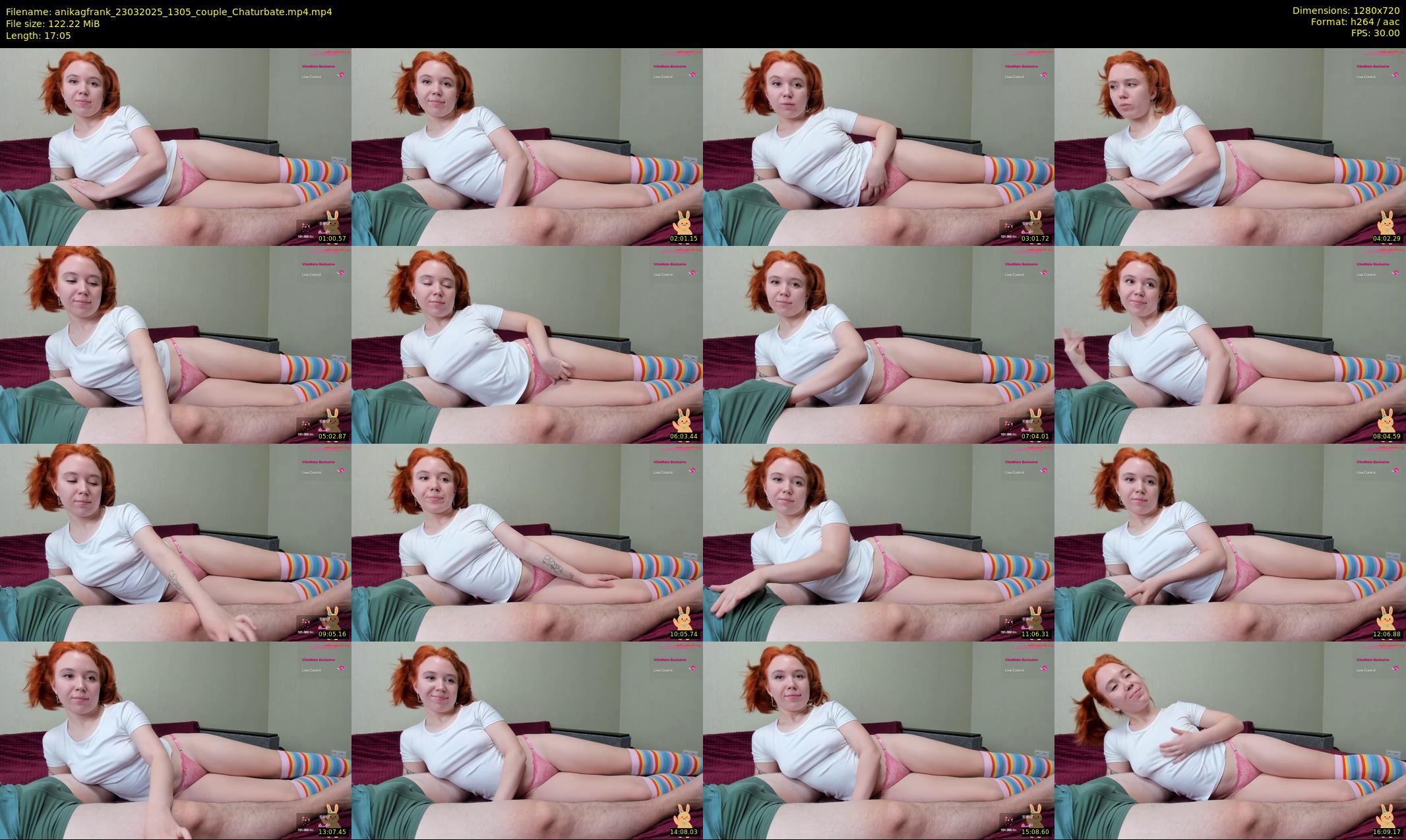anikagfrank — 18 minute Chaturbate couple cam show recording, 720p, Mar 23, 2025