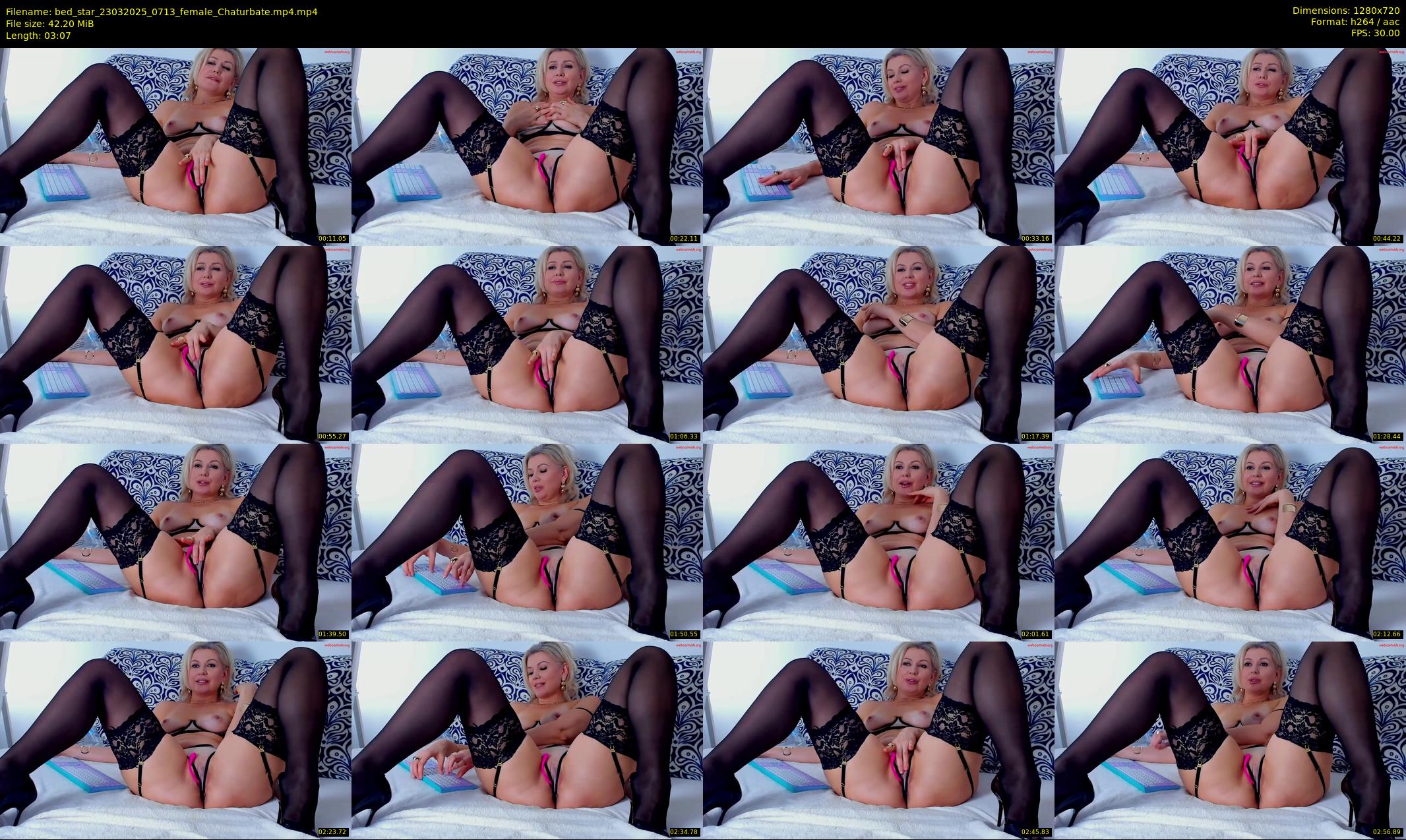 bed_star — 4 minute Chaturbate female cam show recording, 720p, Mar 23, 2025