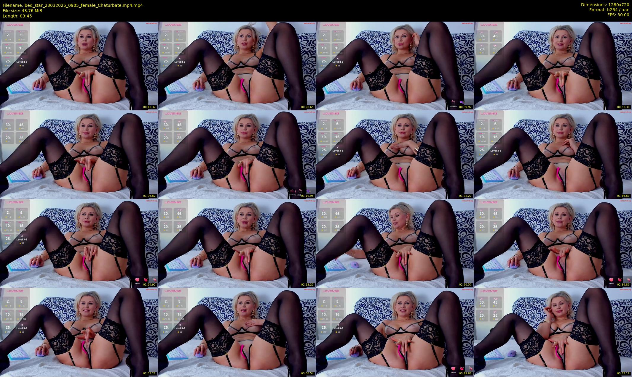 bed_star — 4 minute Chaturbate female cam show recording, 720p, Mar 23, 2025