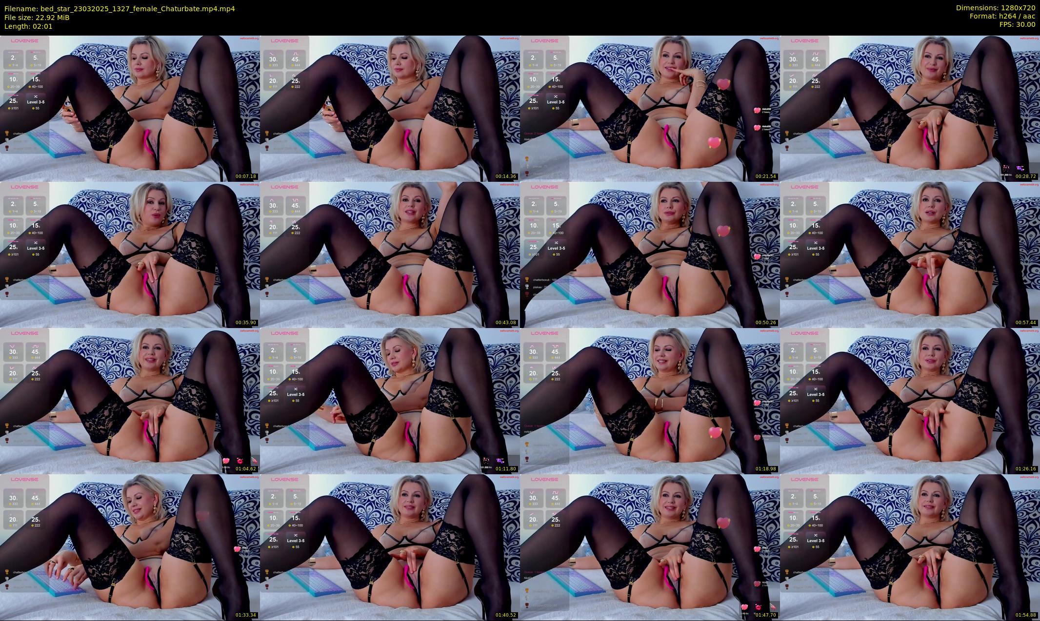 bed_star — 3 minute Chaturbate female cam show recording, 720p, Mar 23, 2025