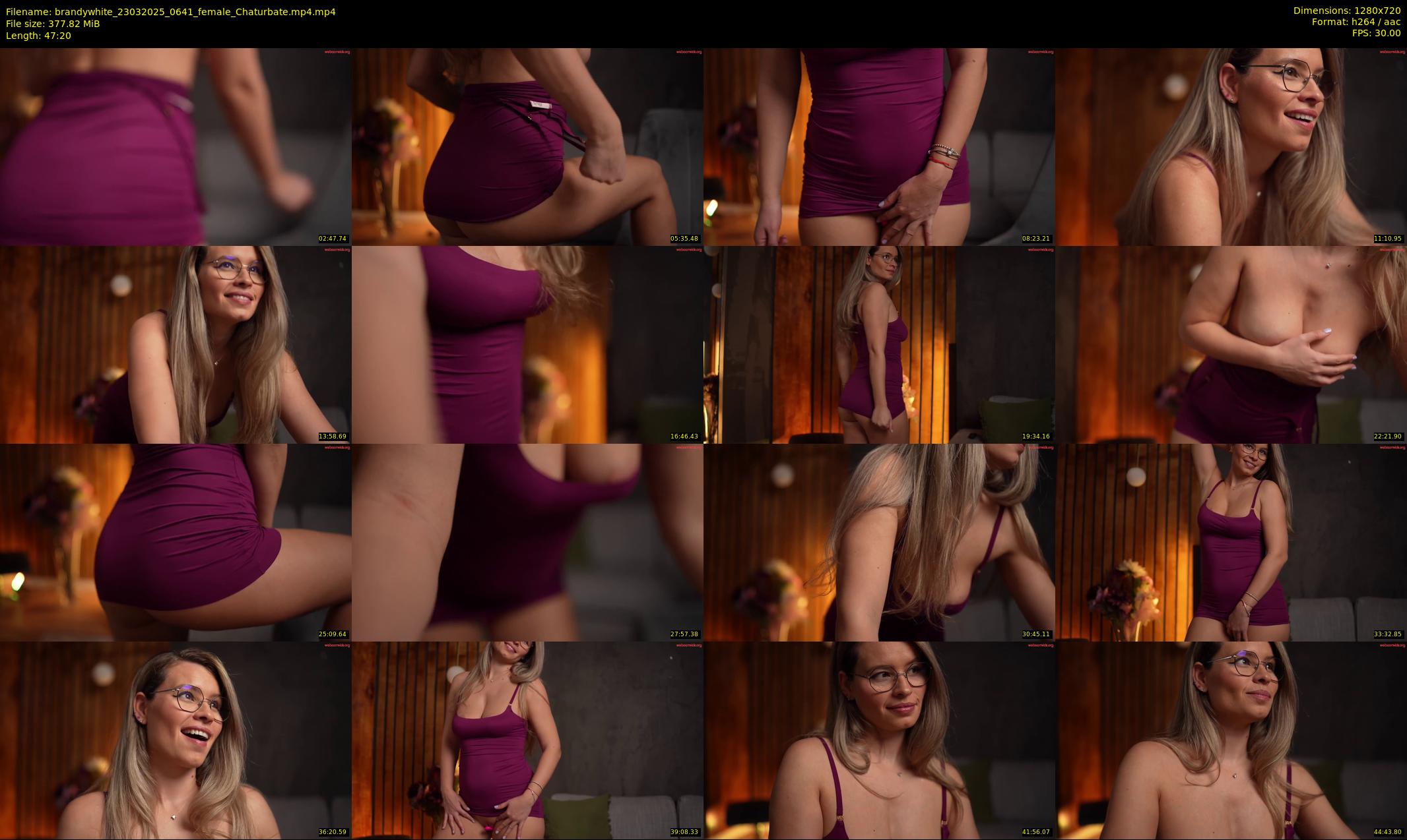 brandywhite — 48 minute Chaturbate female cam show recording, 720p, Mar 23, 2025