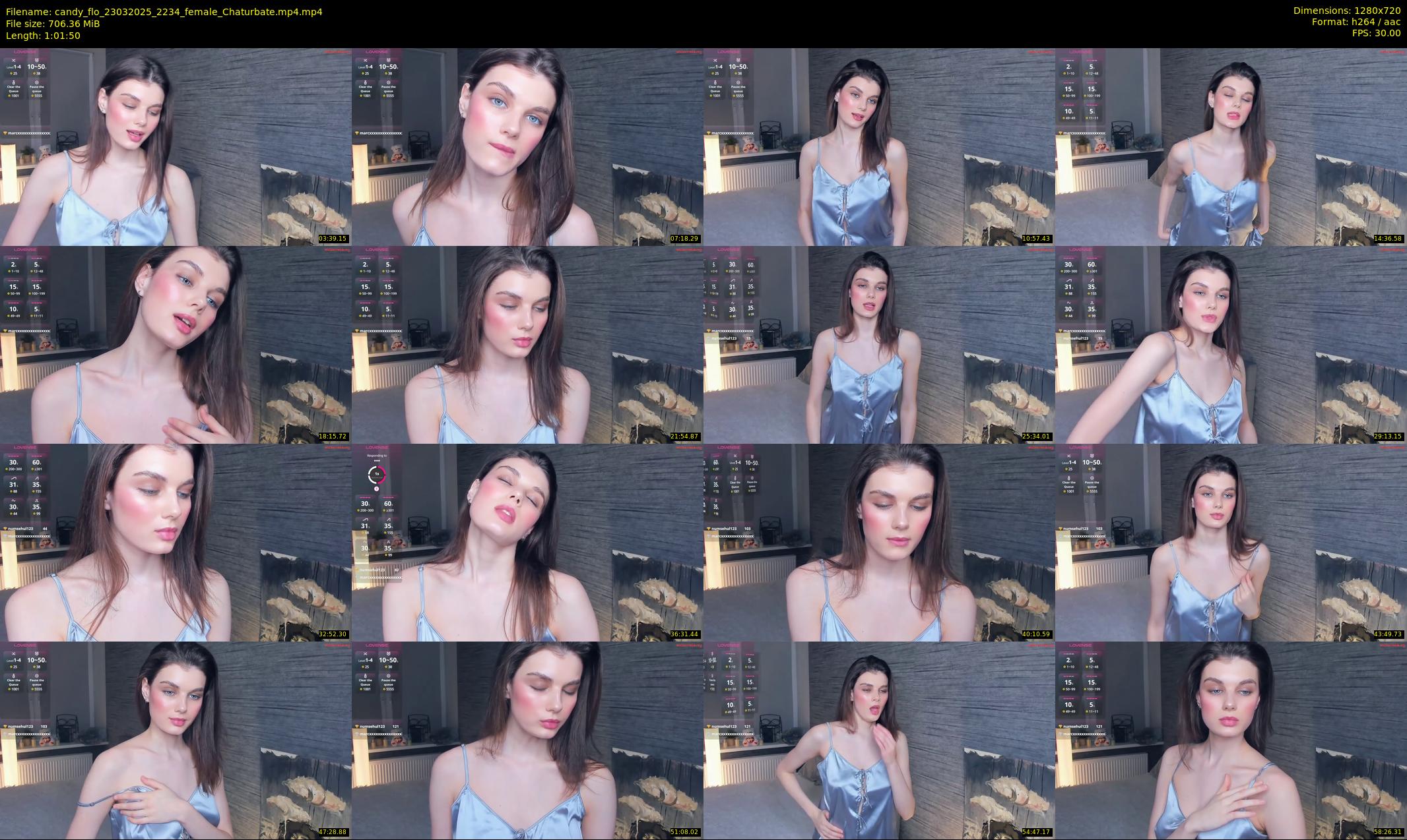 candy_flo — 62 minute Chaturbate female cam show recording, 720p, Mar 23, 2025