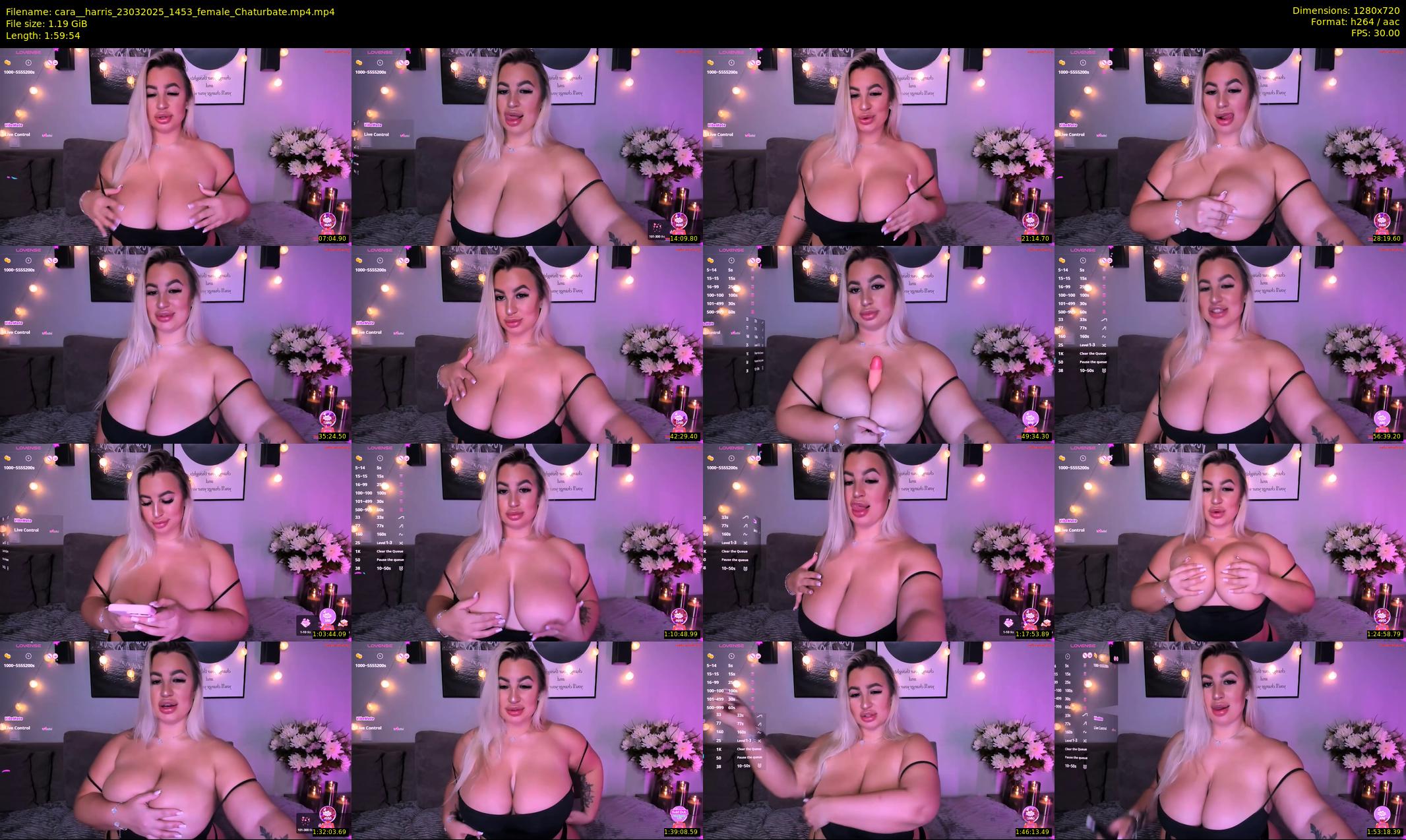 cara__harris — 120 minute Chaturbate female cam show recording, 720p, Mar 23, 2025