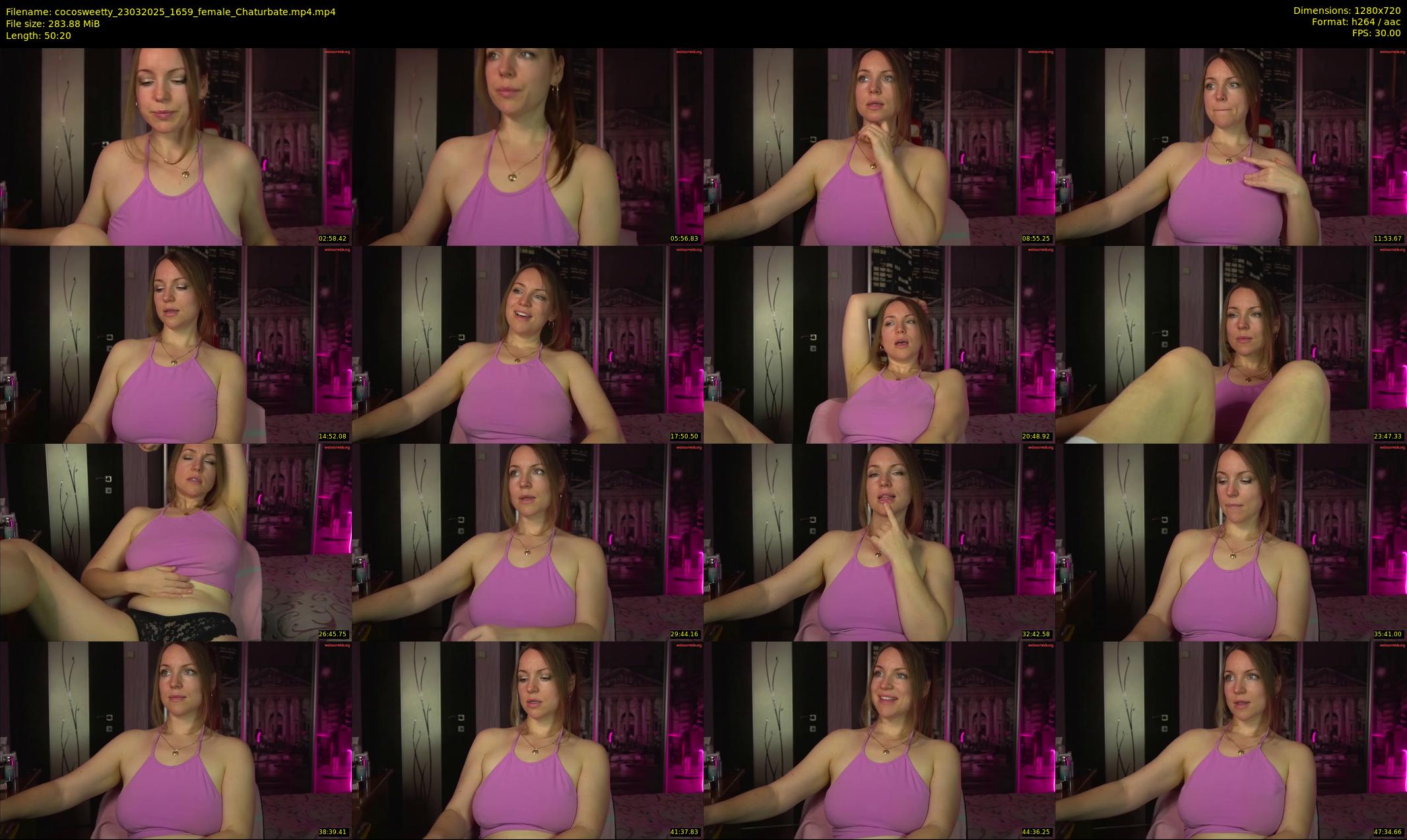 cocosweetty — 51 minute Chaturbate female cam show recording, 720p, Mar 23, 2025