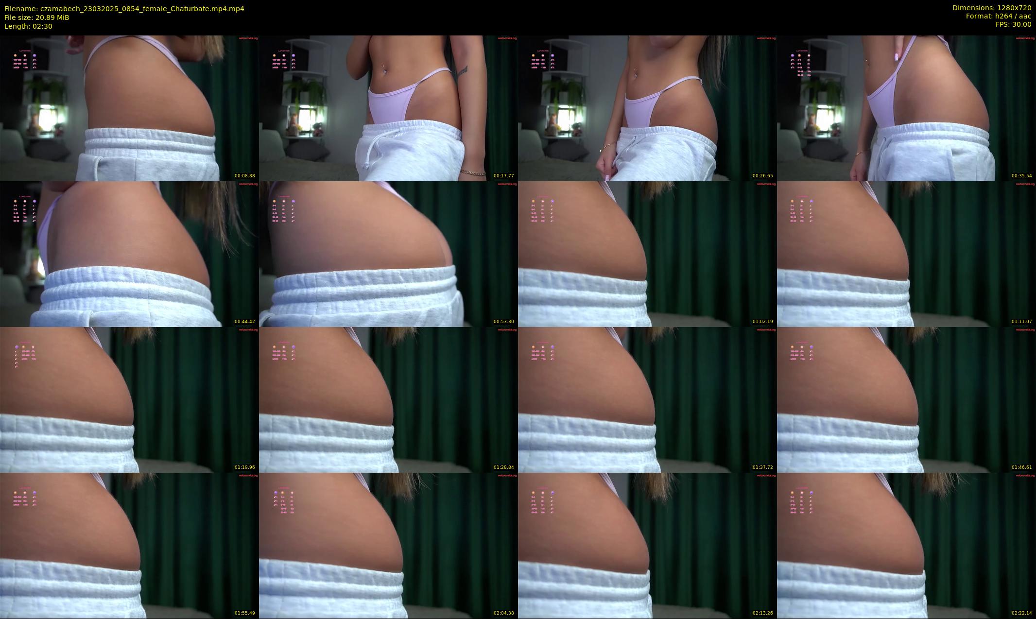 czamabech — 3 minute Chaturbate female cam show recording, 720p, Mar 23, 2025