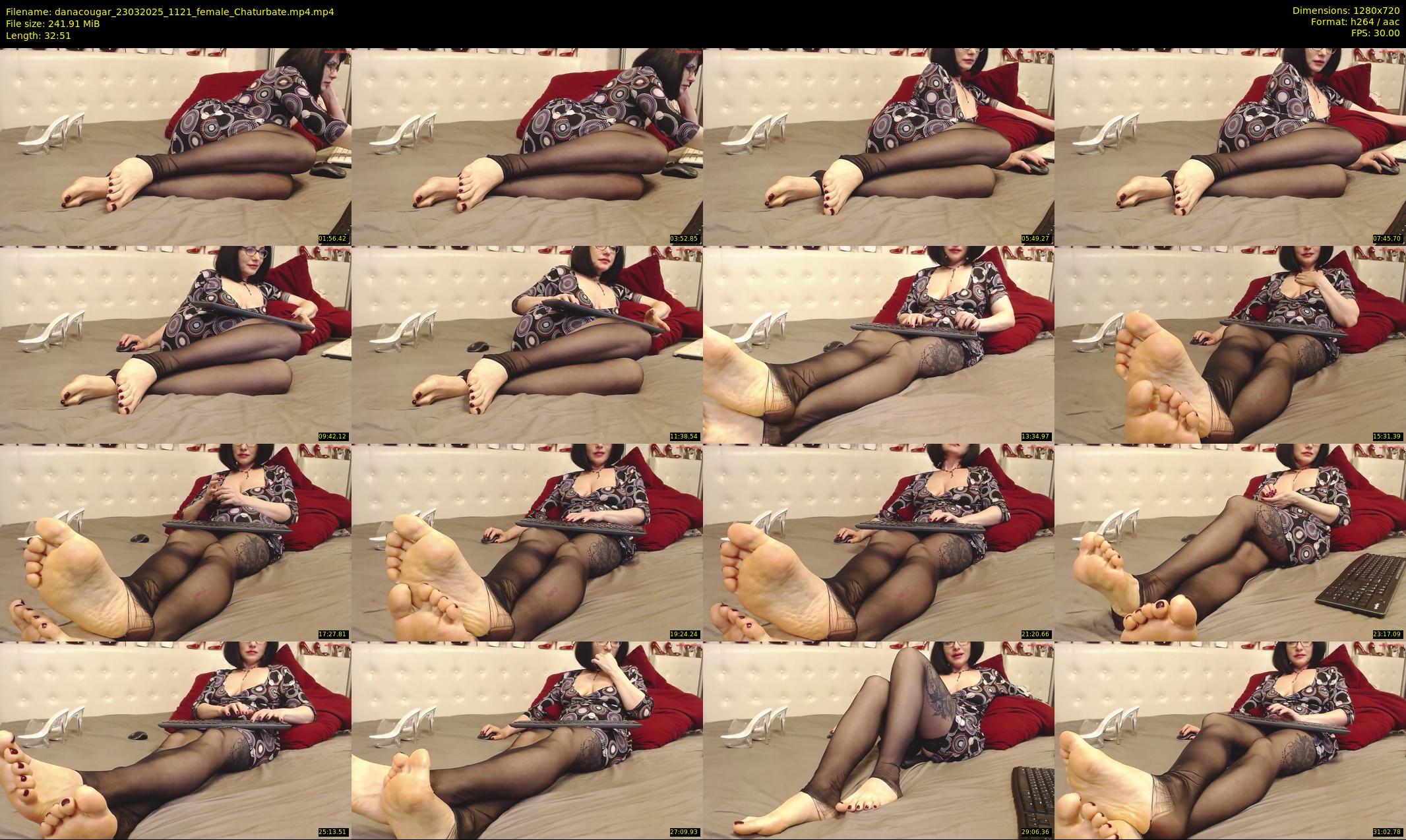 danacougar — 33 minute Chaturbate female cam show recording, 720p, Mar 23, 2025