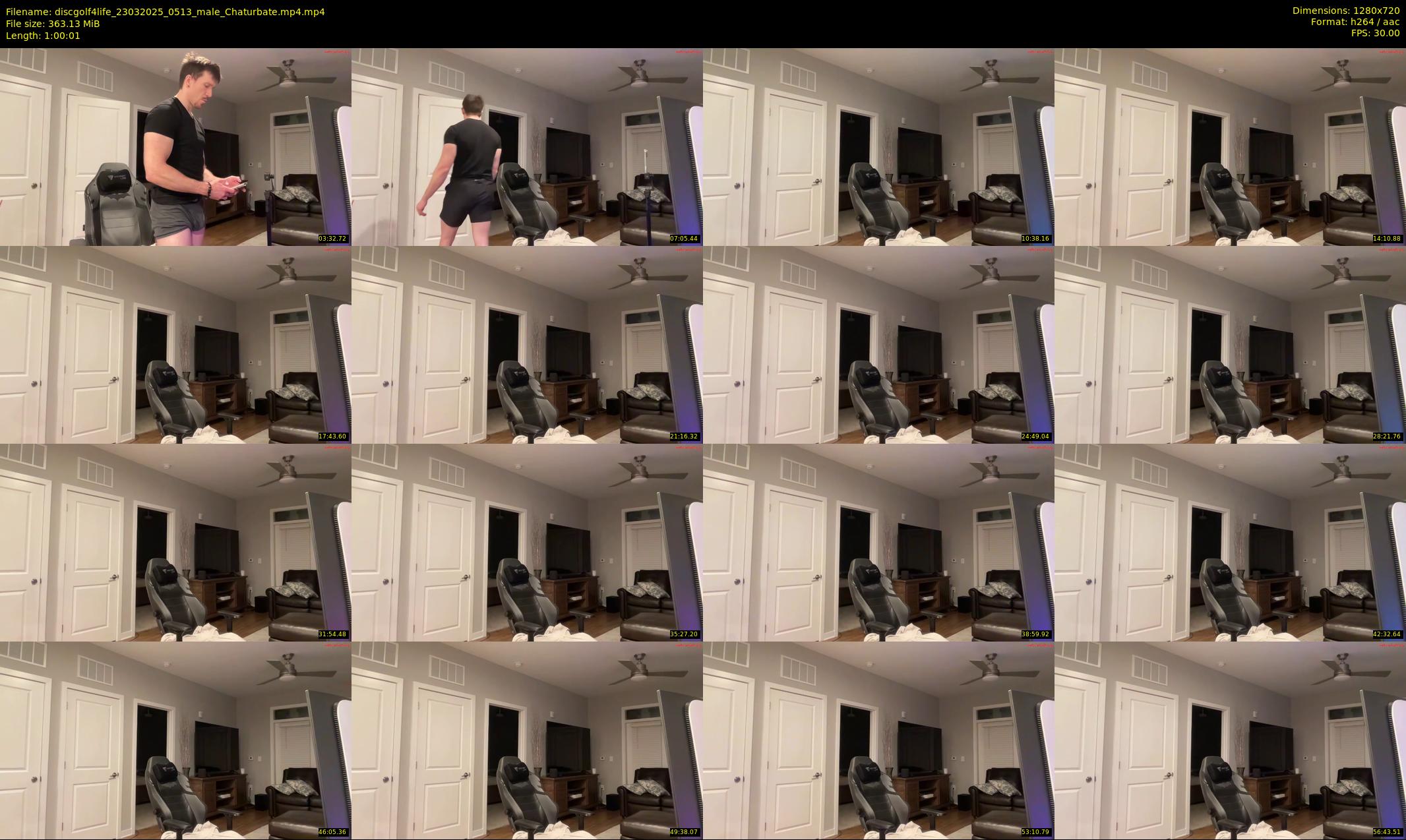 discgolf4life — 61 minute Chaturbate male cam show recording, 720p, Mar 23, 2025