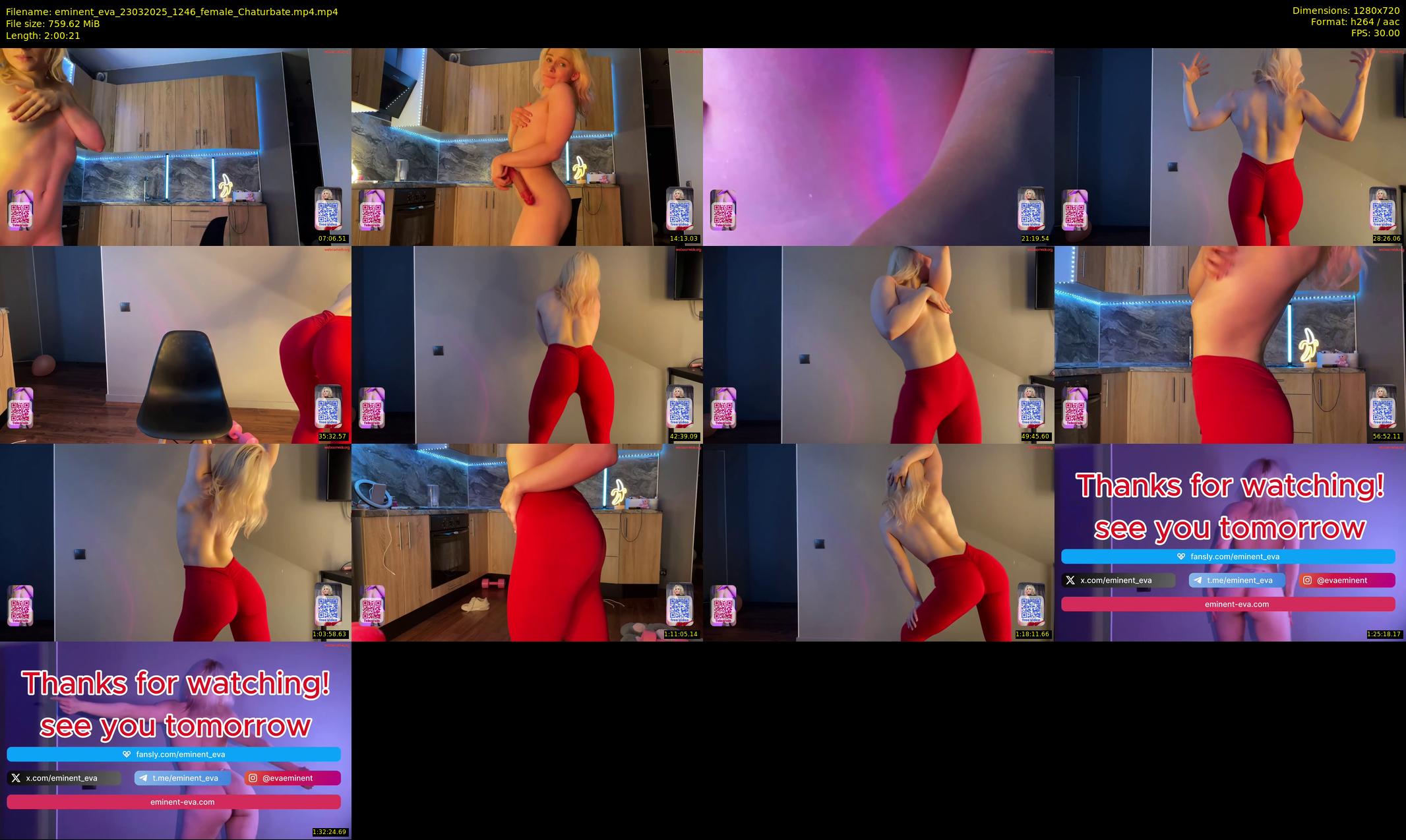 eminent_eva — 121 minute Chaturbate female cam show recording, 720p, Mar 23, 2025