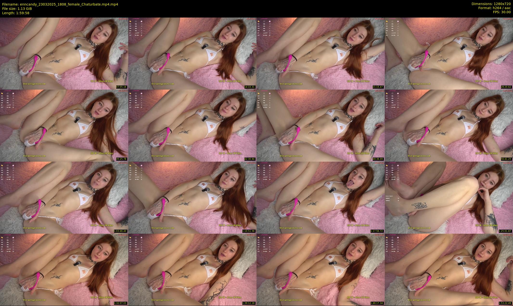 enncandy — 120 minute Chaturbate female cam show recording, 720p, Mar 23, 2025