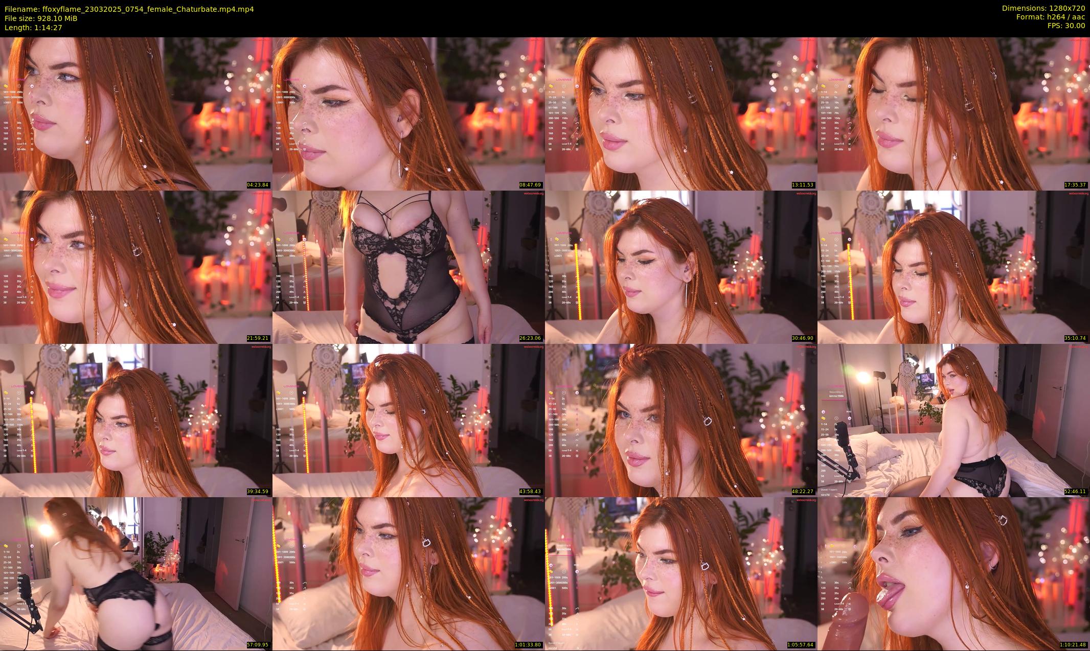 ffoxyflame — 75 minute Chaturbate female cam show recording, 720p, Mar 23, 2025